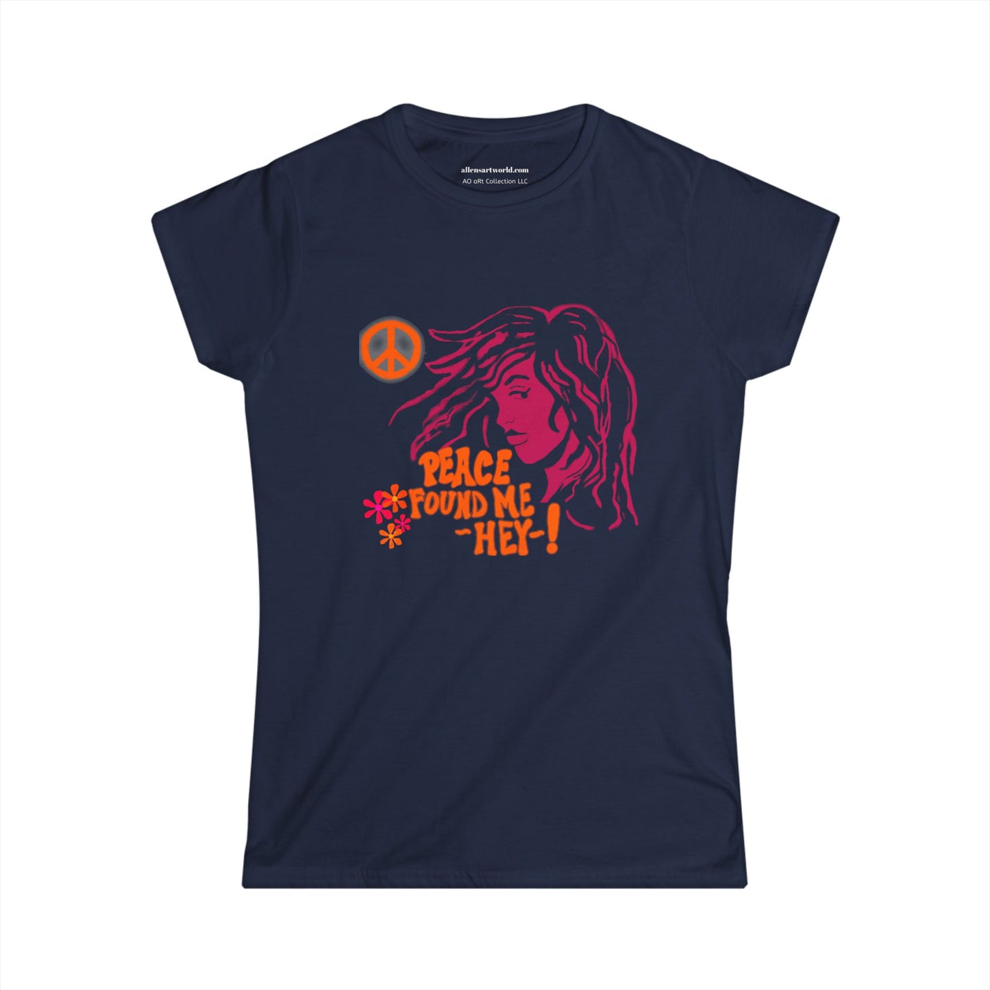 Peace Found Me. Hey! – Psychedelic Soul Tee Women's Softstyle Tee