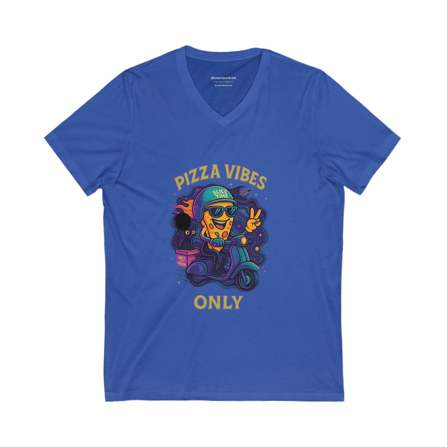 Pizza Vibes Only V-neck Tee