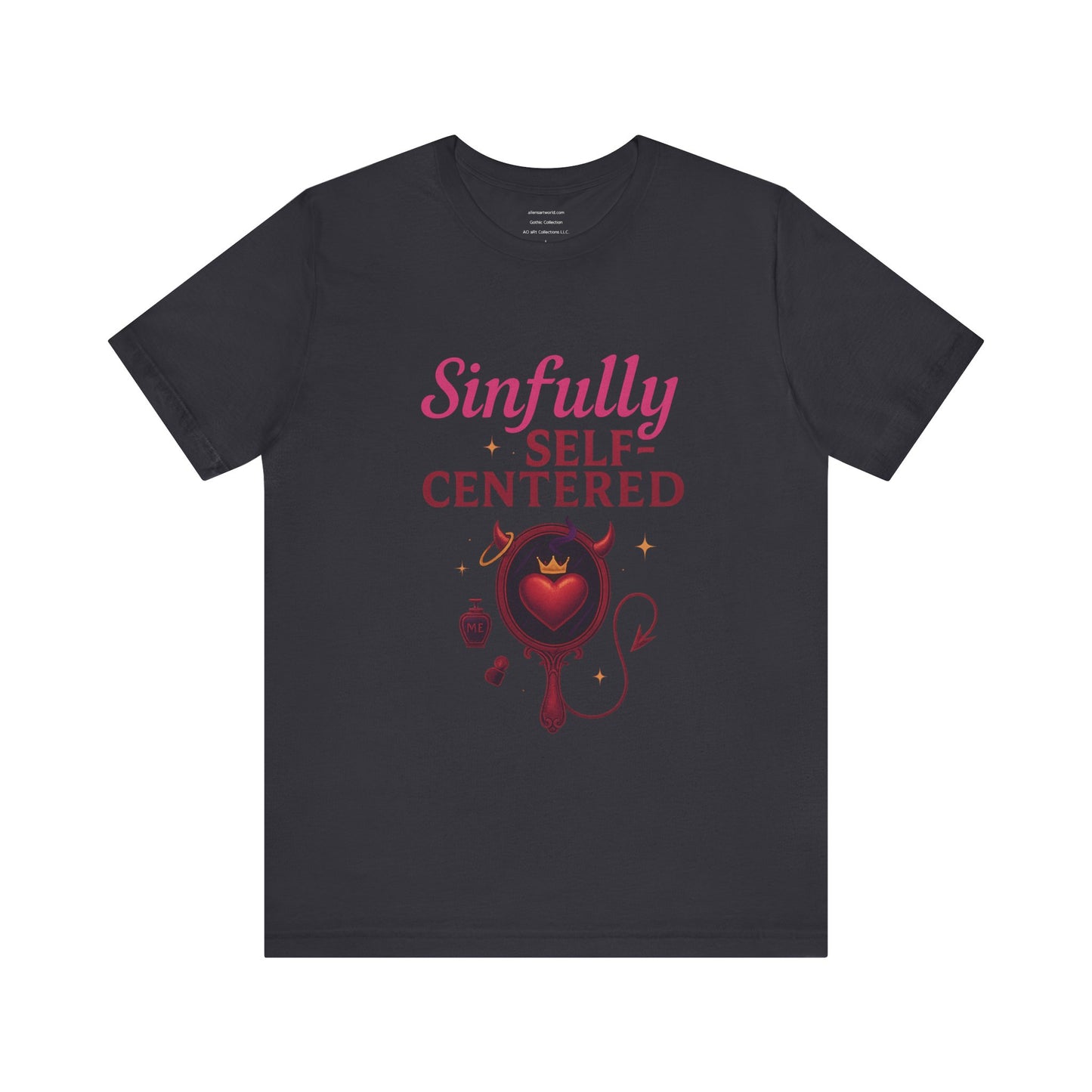 π€ Sinfully Self-Centered Unisex Jersey Short Sleeve Tee