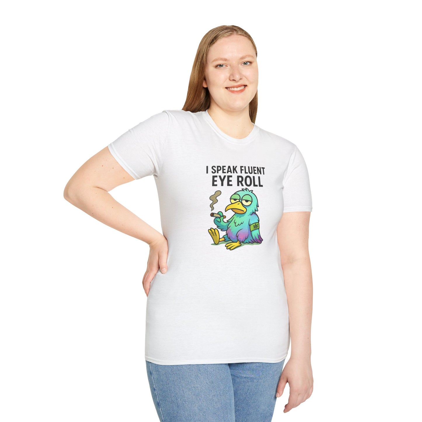 I Speak Fluent Eye Roll β Chronic Clyde Edition Unisex Softstyle T-Shirt