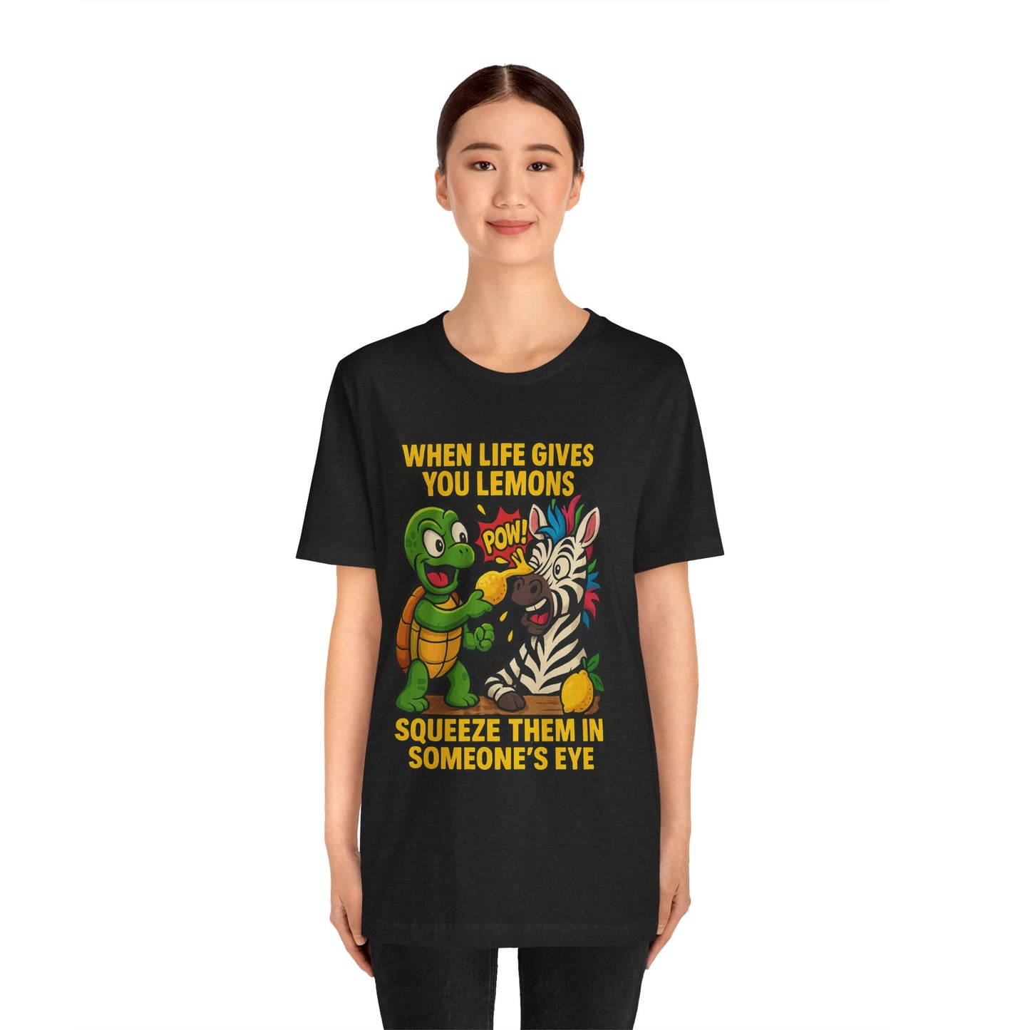 Zesty Eye-Opener (Terry & Checkers) Unisex Jersey Short Sleeve Tee
