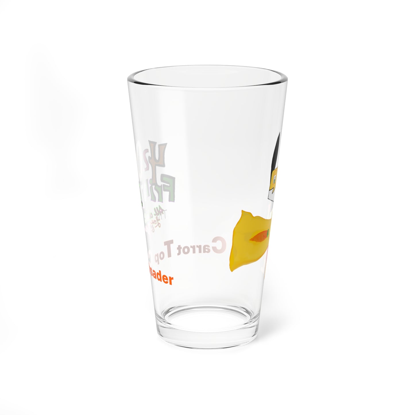 420 frinzz Carrot Top Crusader Drinking & Mixing Glasses