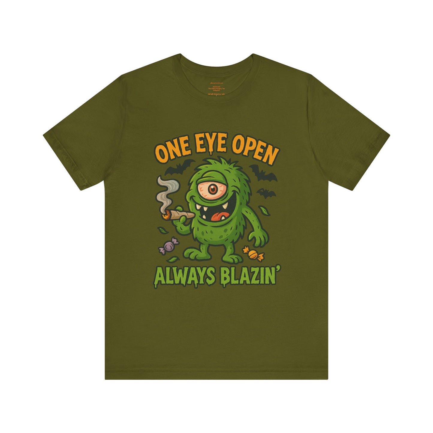 🕯️One Eye Open — Always Blazin’ (Holidazed) Unisex Jersey Short Sleeve Tee