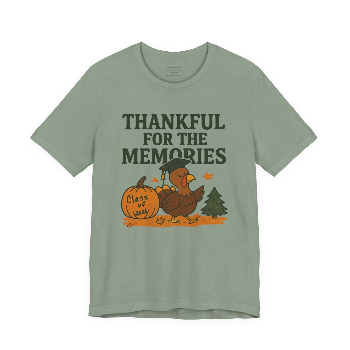 Thankful for the Memories β Class of 2026 November Unisex Jersey Short Sleeve Tee