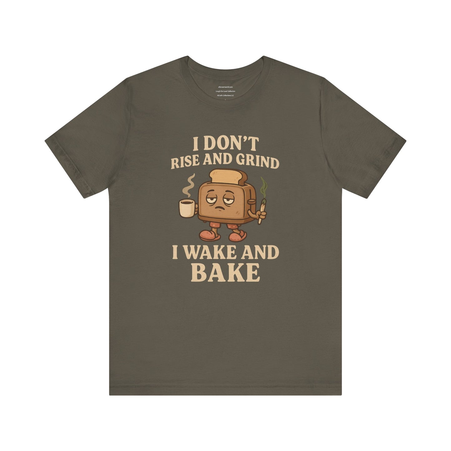 π Wake and Bake Toaster Unisex Jersey Short Sleeve Tee