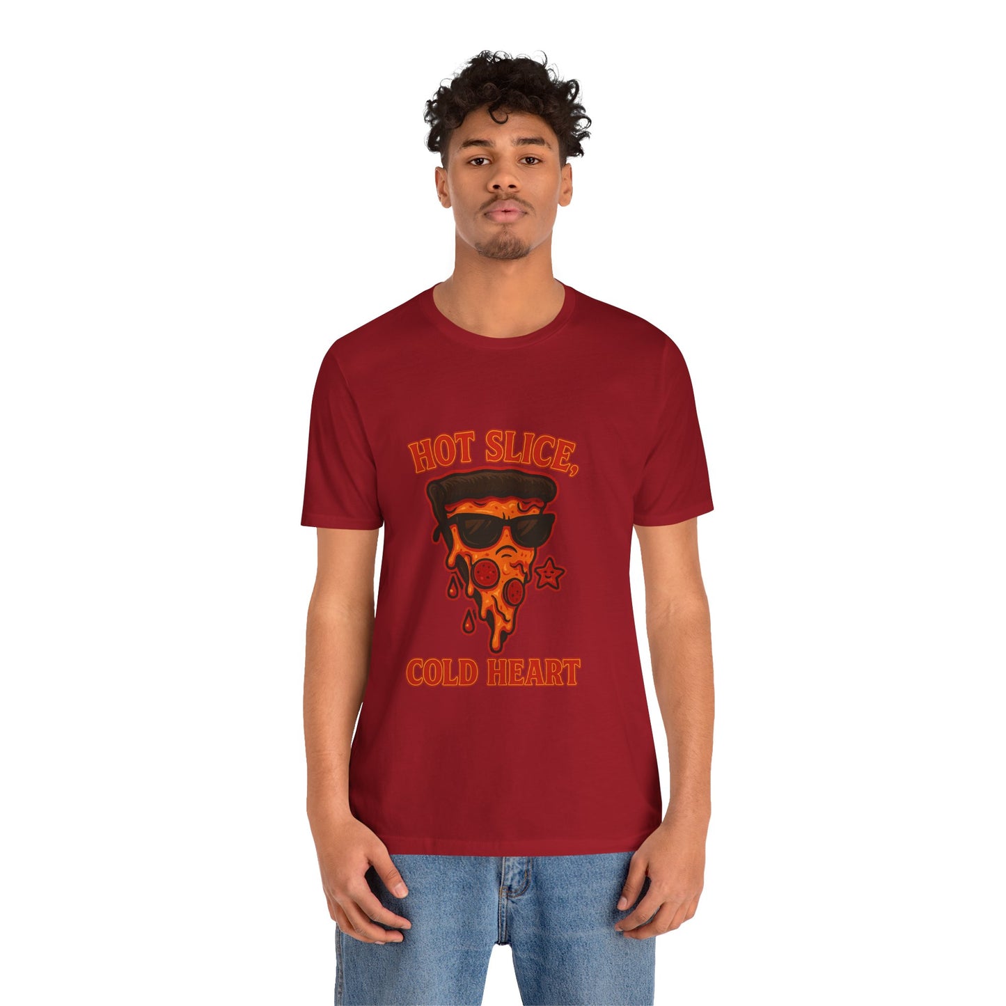 Hot Slice, Cold Heart Unisex Jersey Short Sleeve Tee