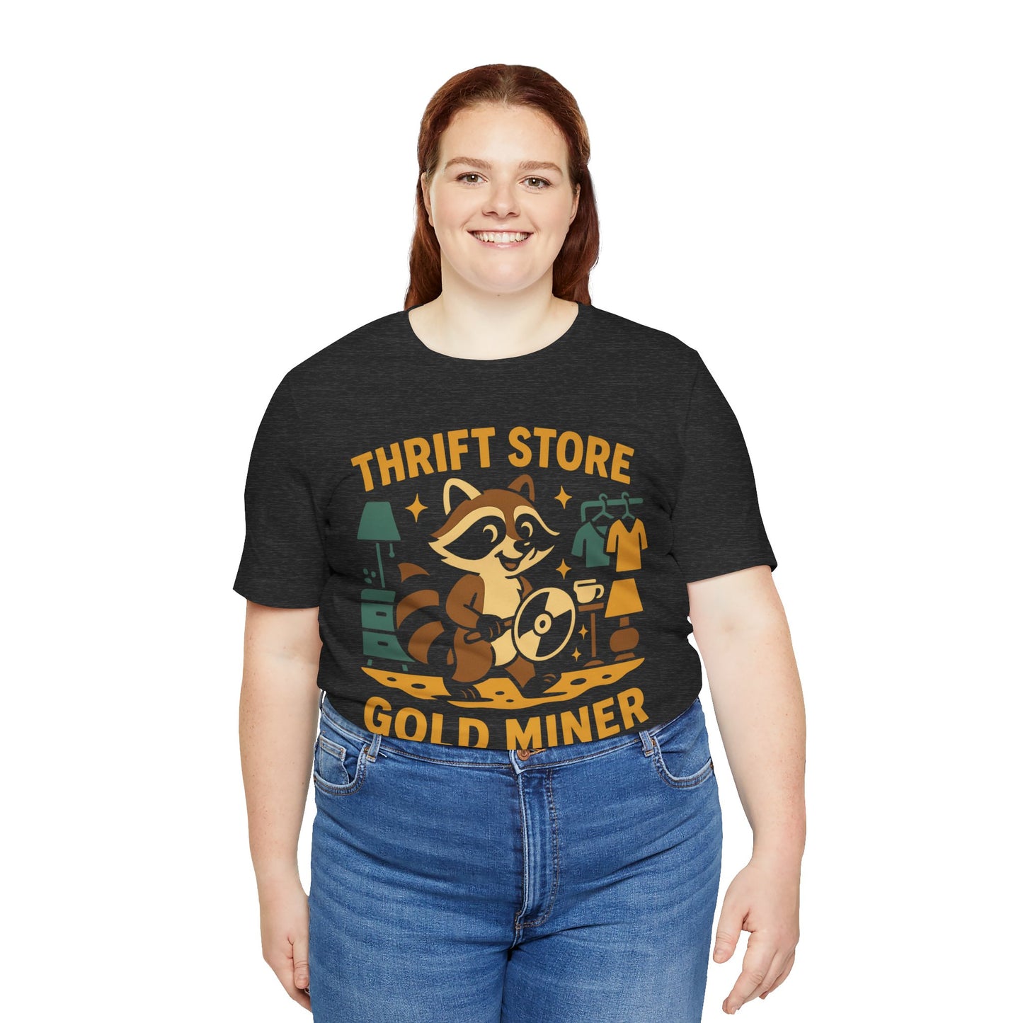 π Thrift Store Gold Miner β Weekend Warriors: Second Hand Legends Unisex Jersey Short Sleeve Tee