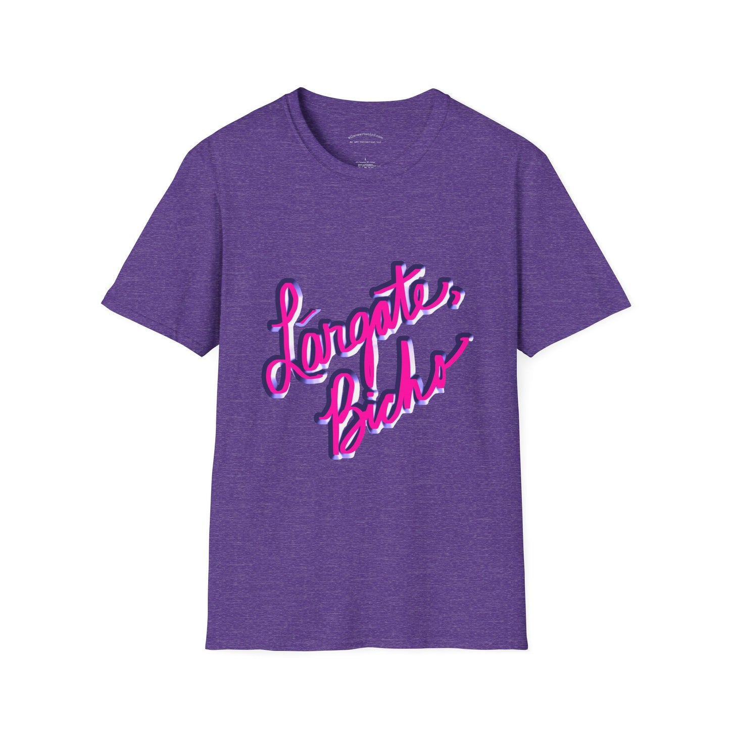 Funny Spanish Slogan Lárgate, bicho (meaning go away, bug) T-Shirt - Unisex Softstyle