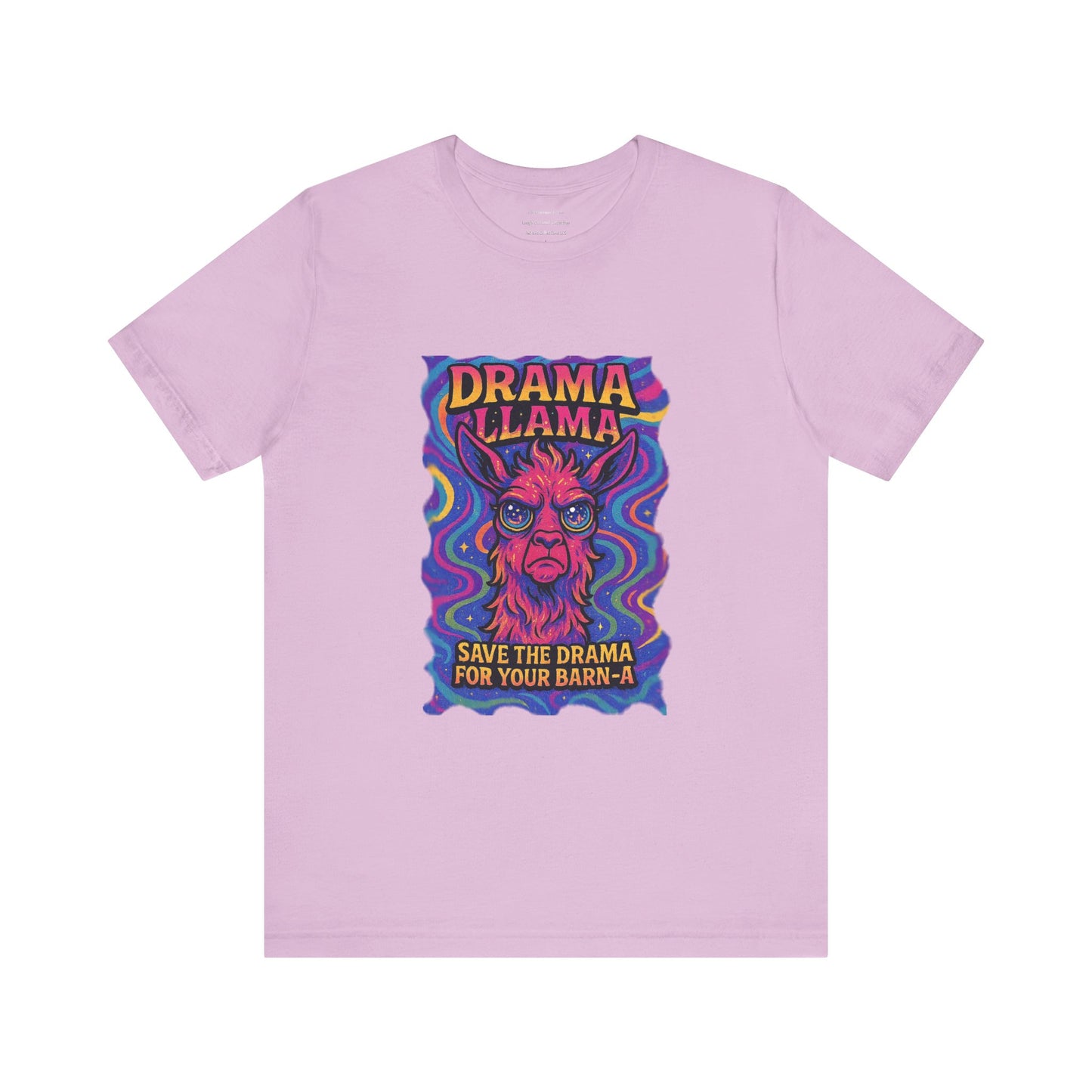 Drama Llama Save the Drama for Your Barn-a (pronounced: barn-ah) Unisex Jersey Short Sleeve Tee