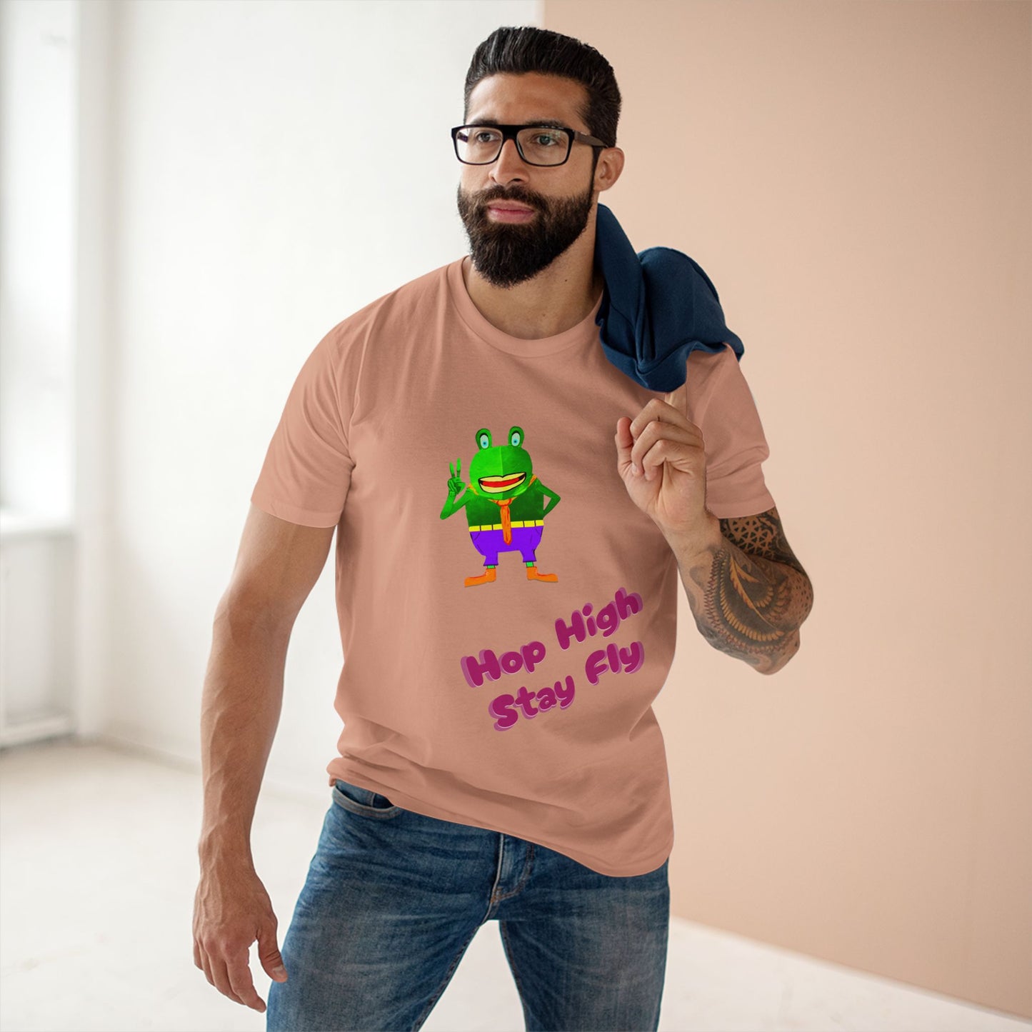 Hop High Stay Fly 420 frinzz Croak-y McAttitude Adult Staple Tee