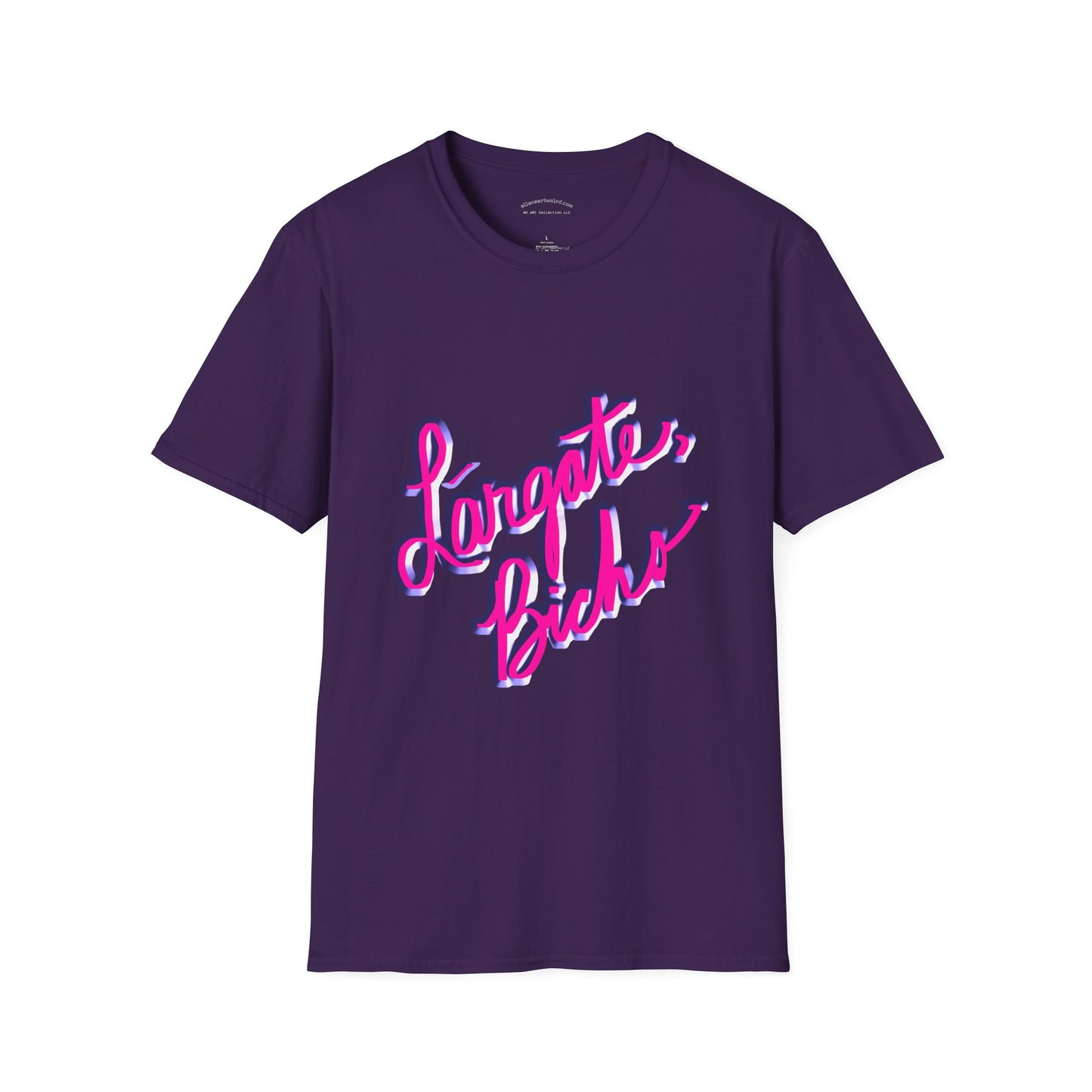 Funny Spanish Slogan Lárgate, bicho (meaning go away, bug) T-Shirt - Unisex Softstyle