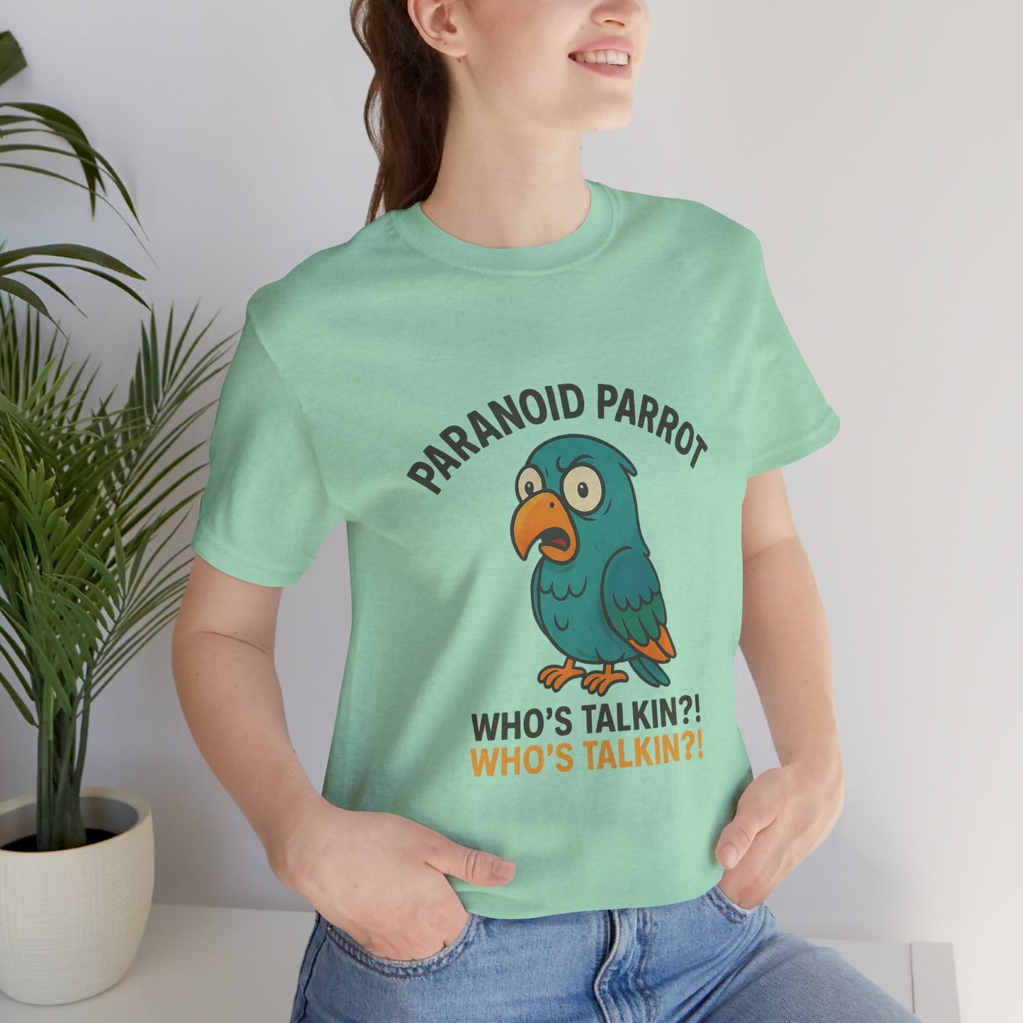 Paranoid Parrot Unisex Jersey Short Sleeve Tee