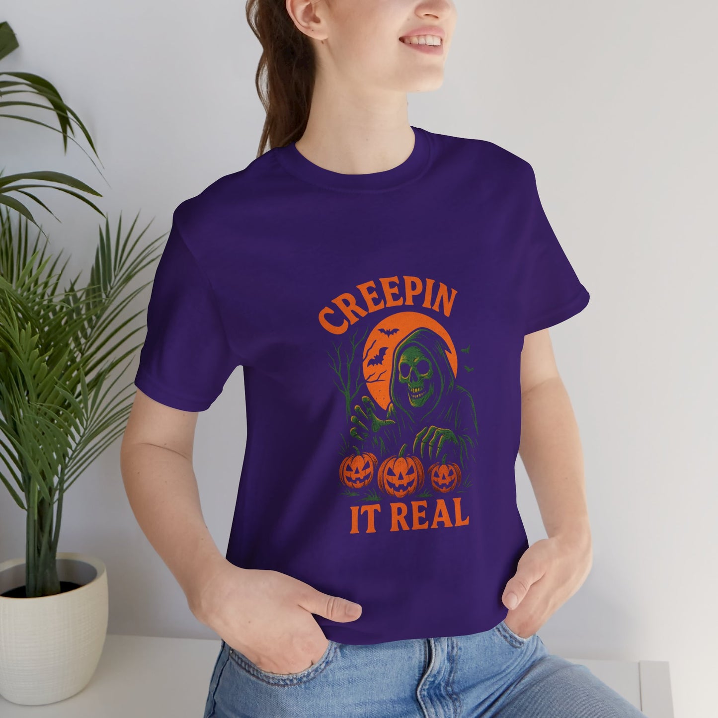 π»π¨ Creepin' While I'm Weepin' (from laughing so hard) Unisex Jersey Short Sleeve Tee