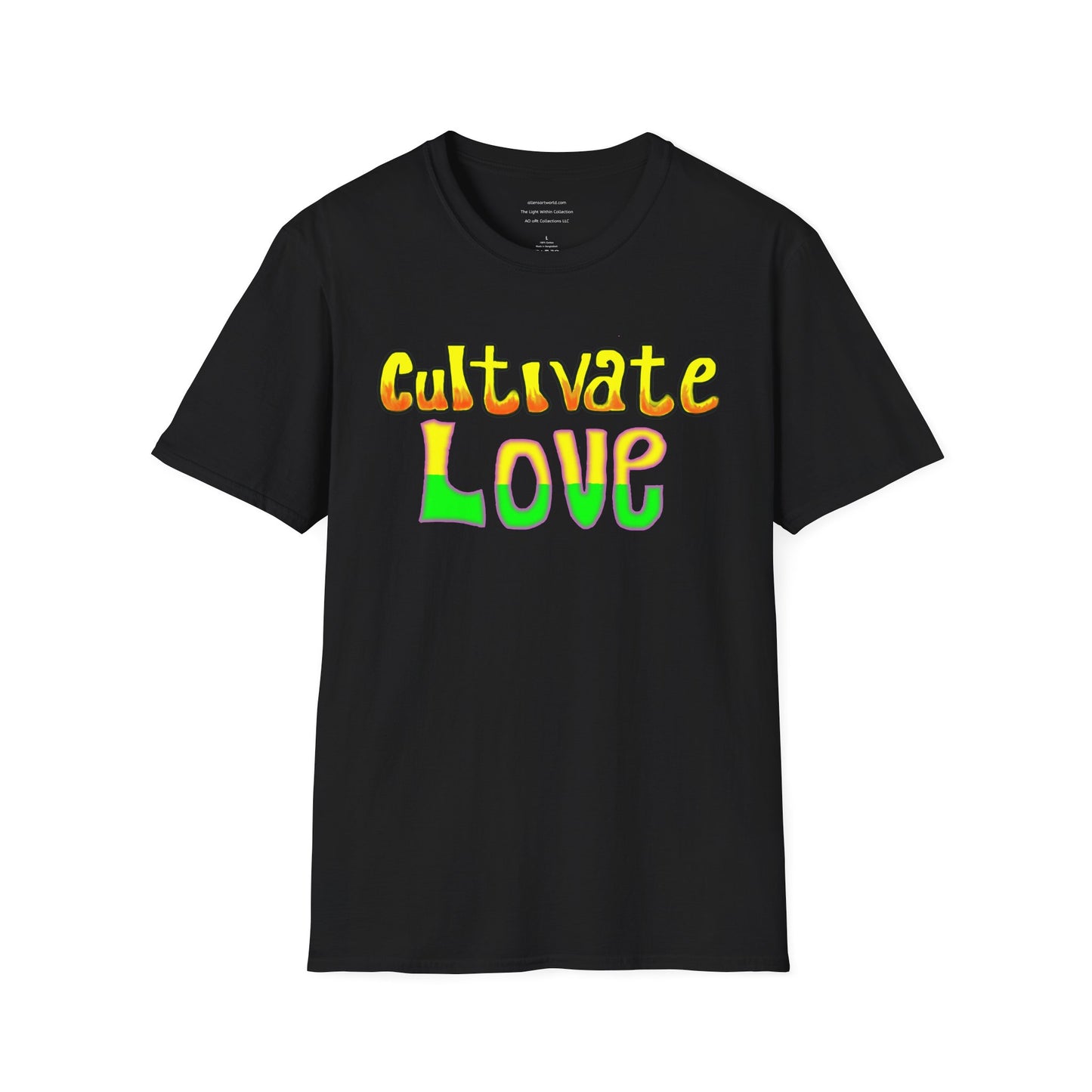Cultivate Love – Vintage Psychedelic Tee Unisex Softstyle