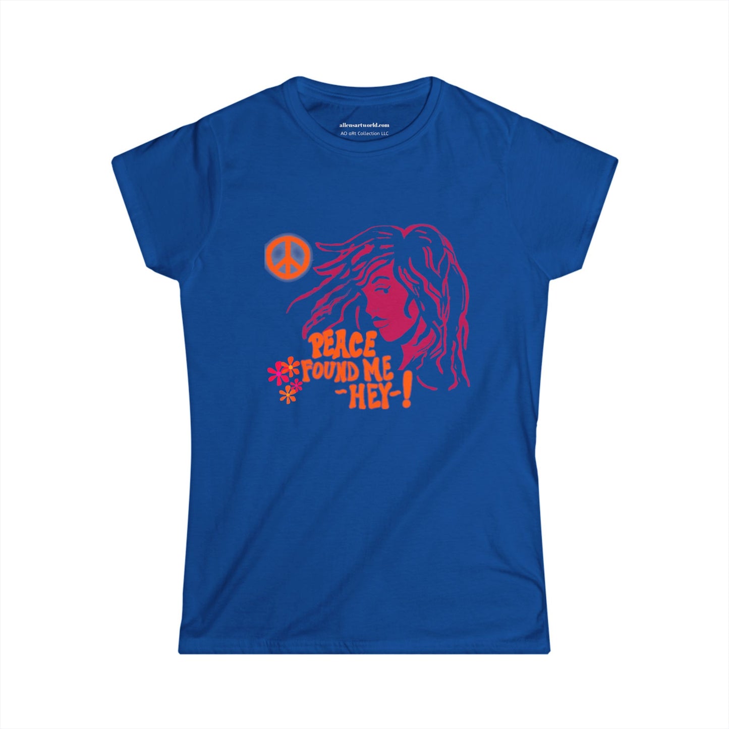 Peace Found Me. Hey! – Psychedelic Soul Tee Women's Softstyle Tee