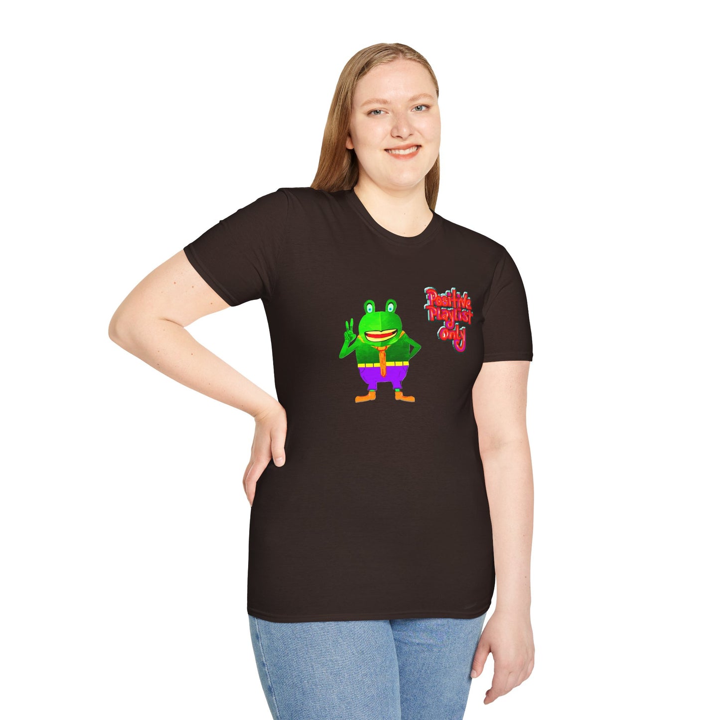 Croaky McAttitude positive playlist only Unisex Softstyle T-Shirt