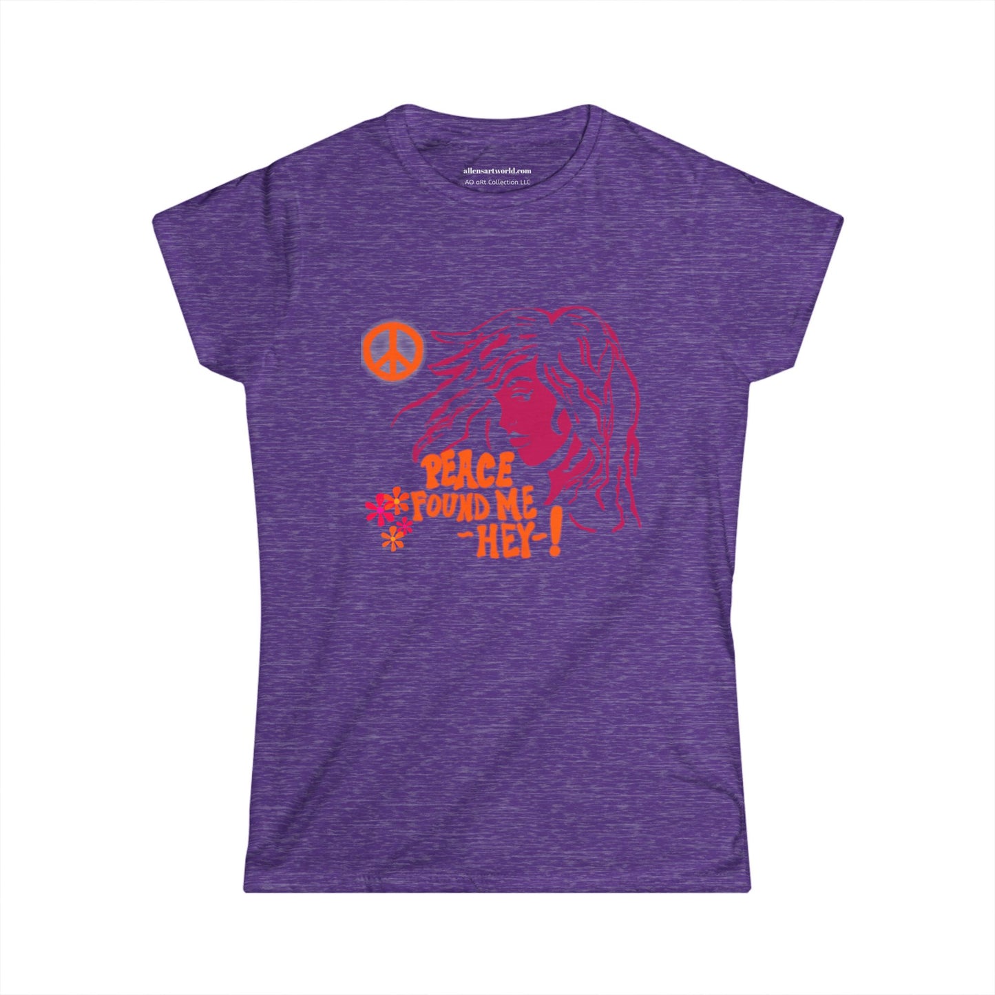 Peace Found Me. Hey! – Psychedelic Soul Tee Women's Softstyle Tee