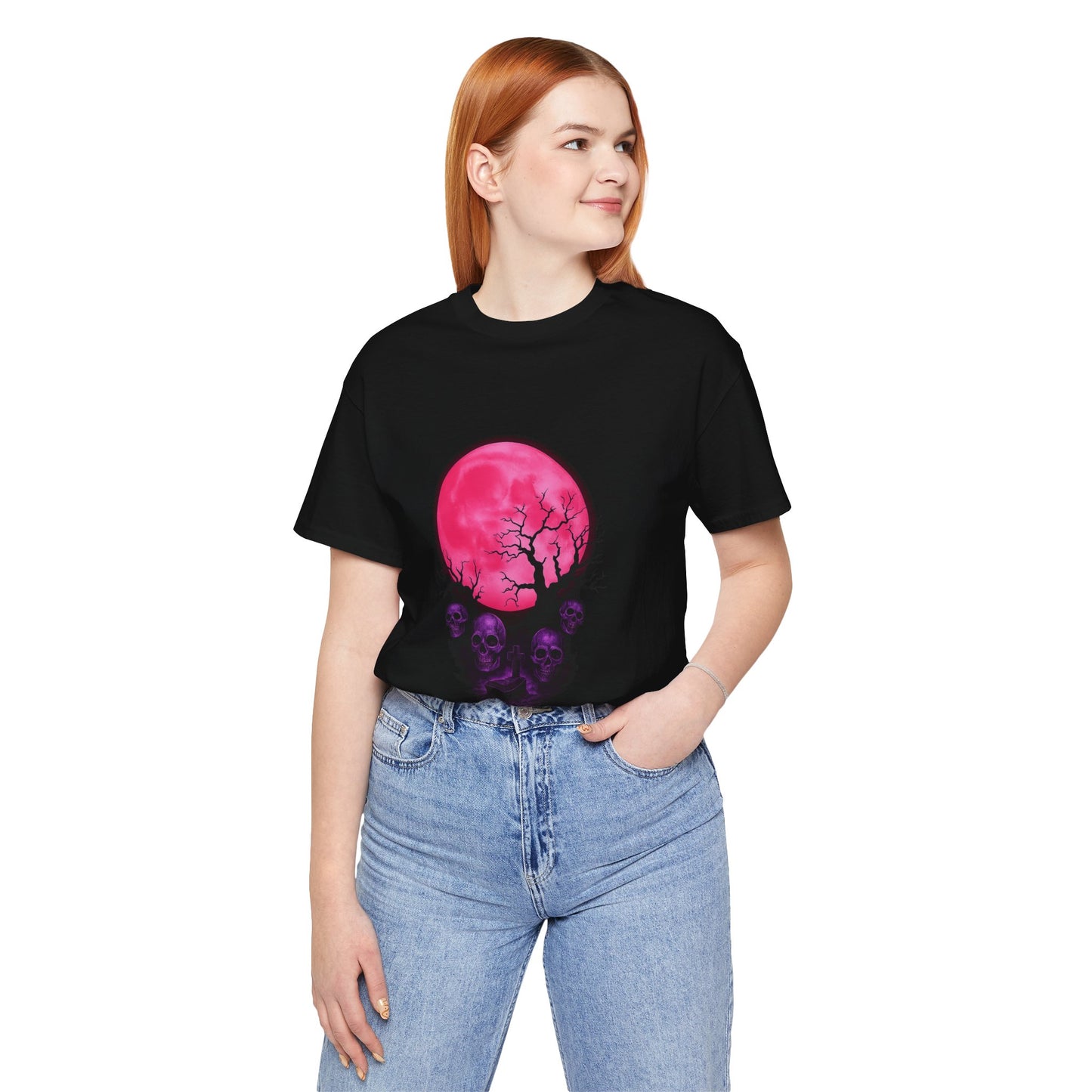 🩷 Moonrise of the Unrested Unisex Jersey Short Sleeve Tee