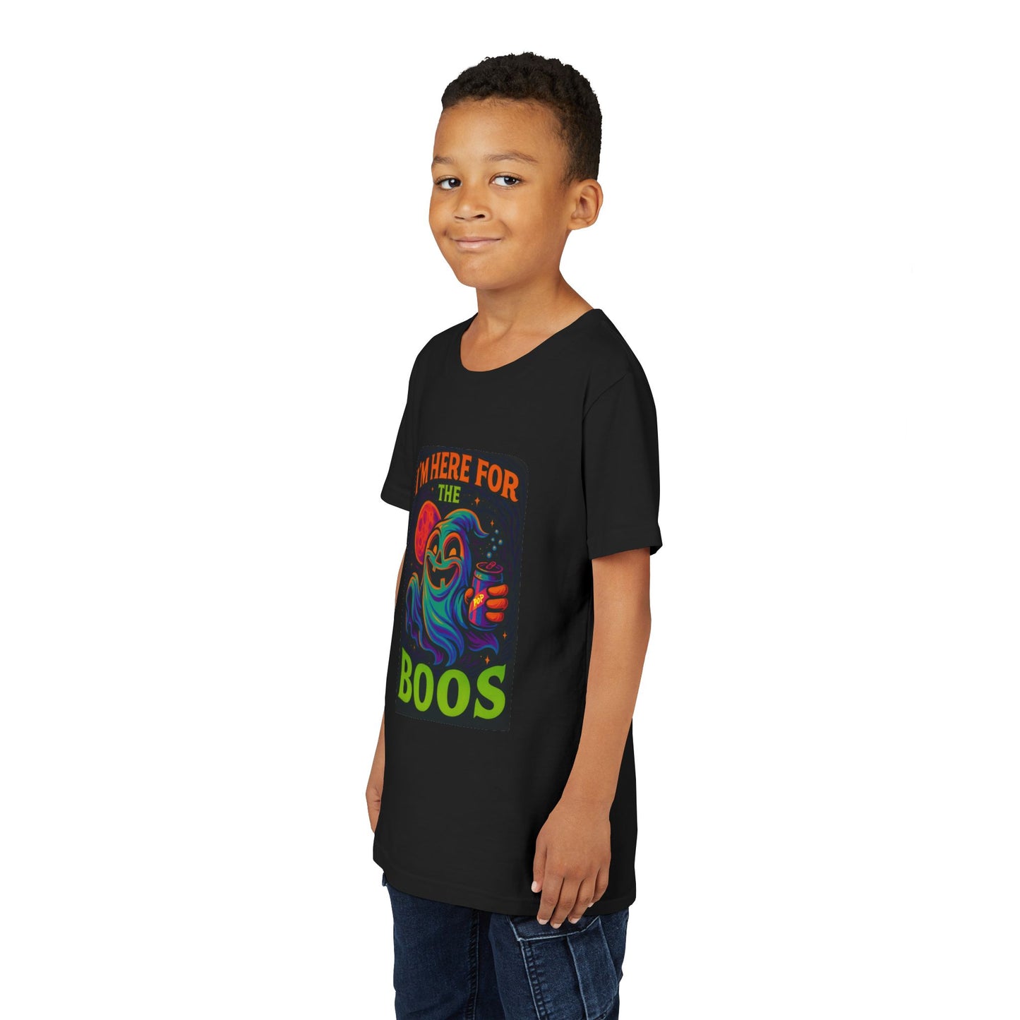👻 I’m Here for the Boos Youth Short Sleeve Tee