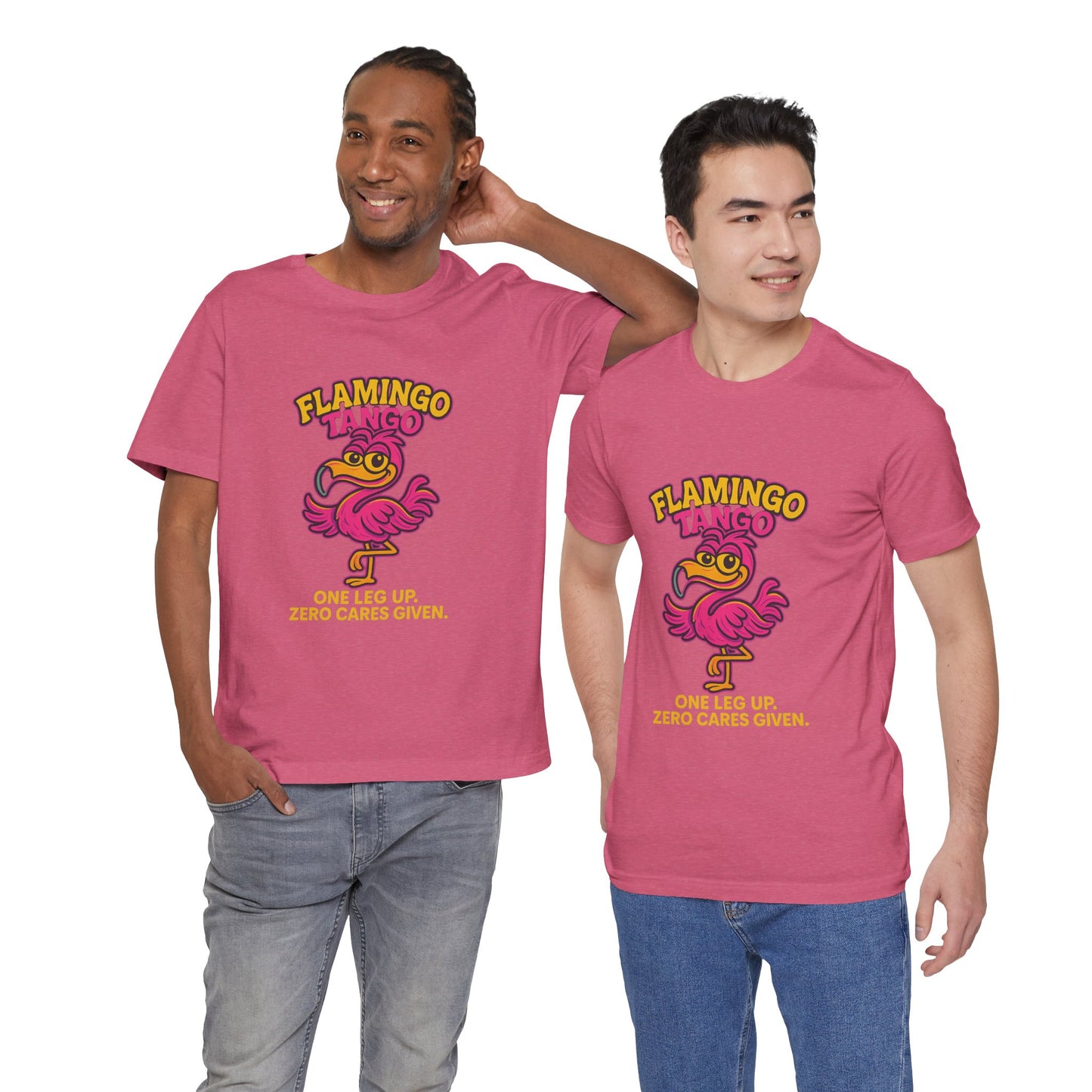 Flamingo Tango Unisex Jersey Short Sleeve Tee