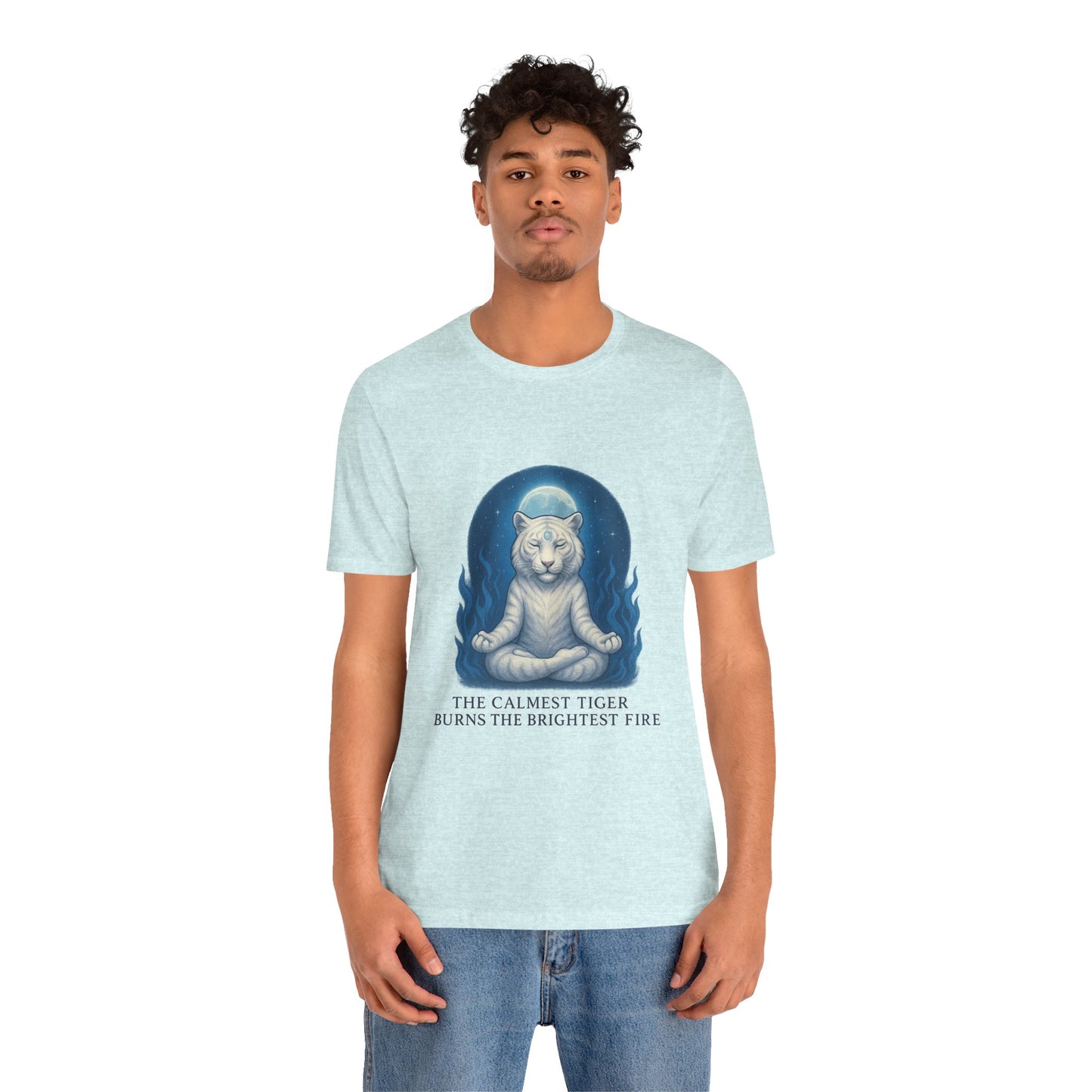 Still Tiger, Still Fire – The Calm Power Tee Unisex Jersey Short Sleeve Tee