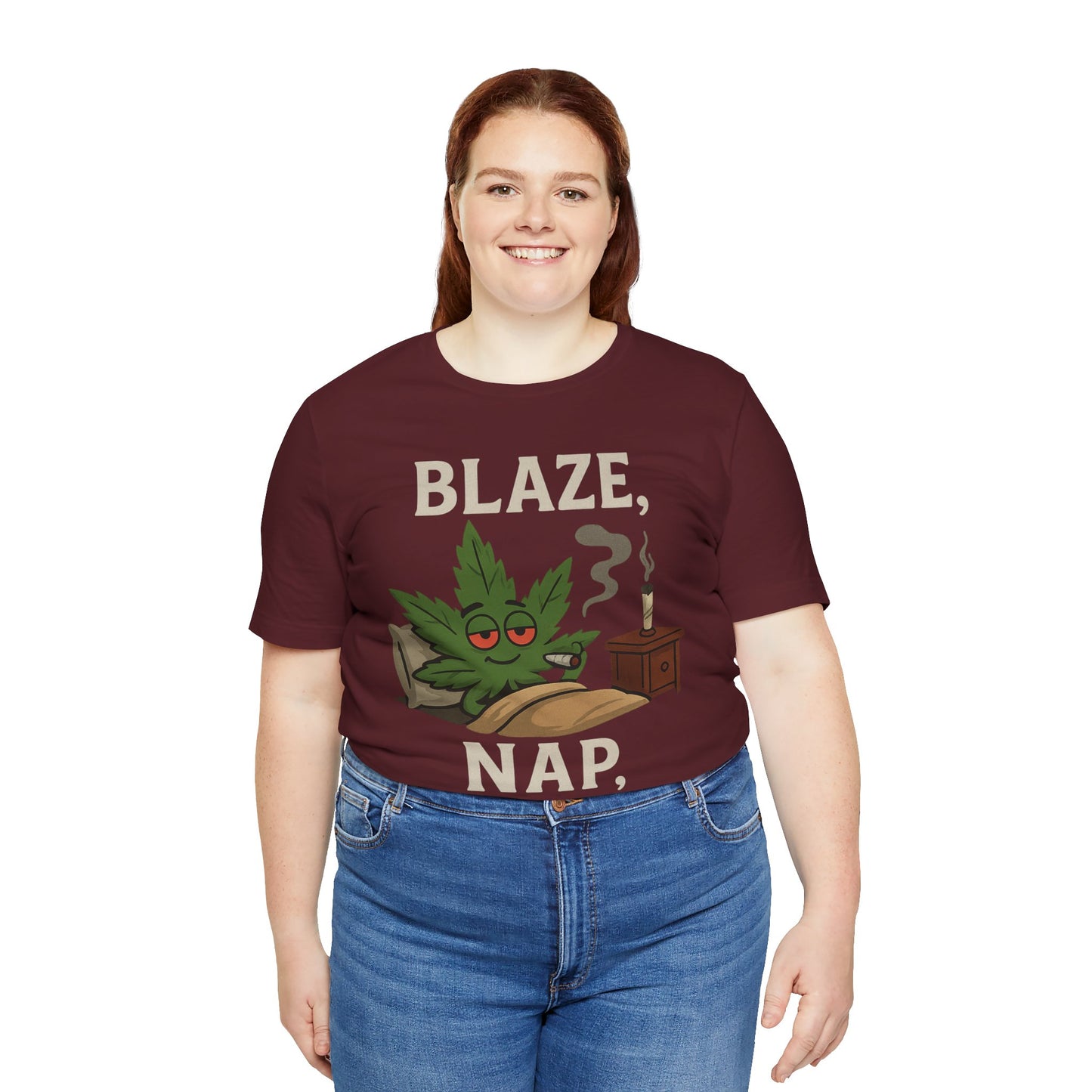 π Blaze, Nap, Repeat Unisex Jersey Short Sleeve Tee