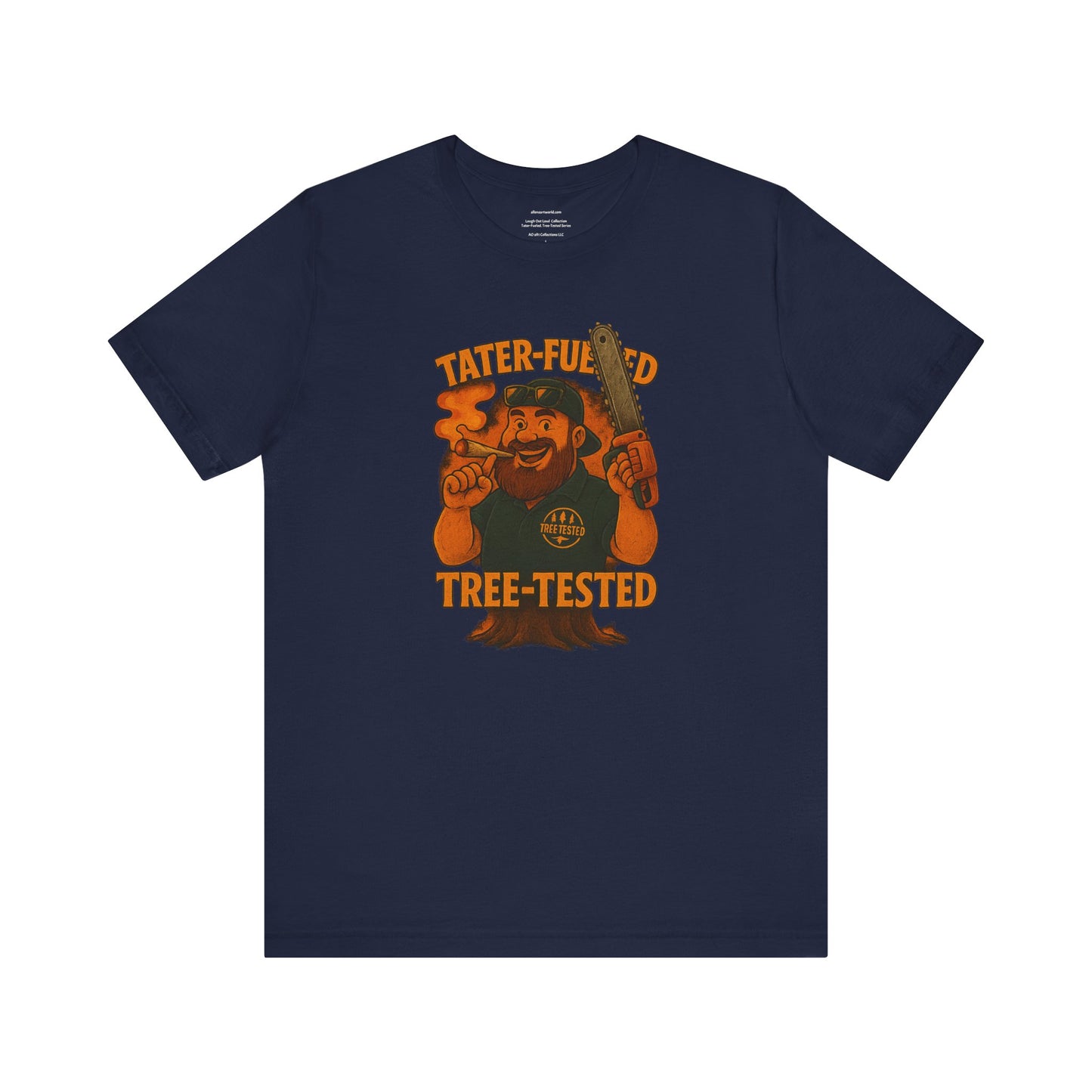 π²π₯πͺ Tater-Fueled, Tree-Tested design 2 Unisex Jersey Short Sleeve Tee