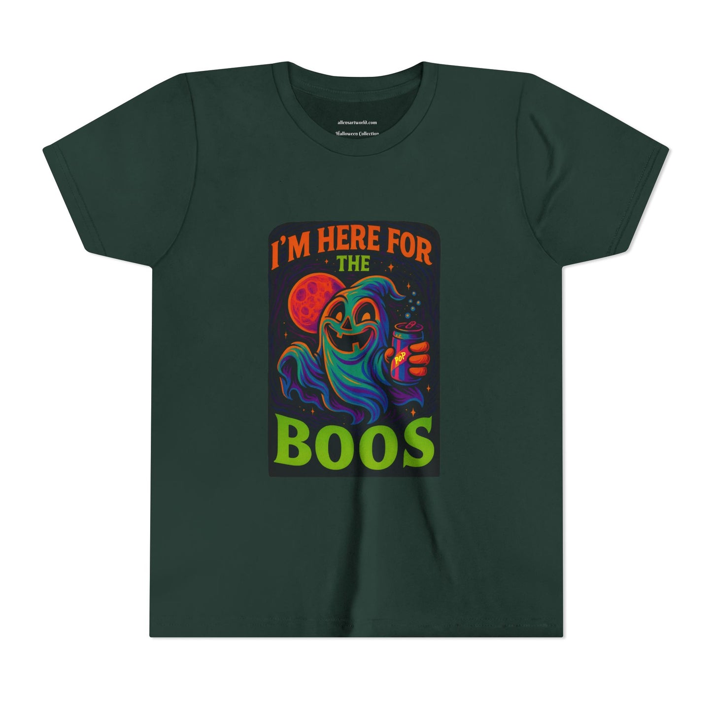 👻 I’m Here for the Boos Youth Short Sleeve Tee