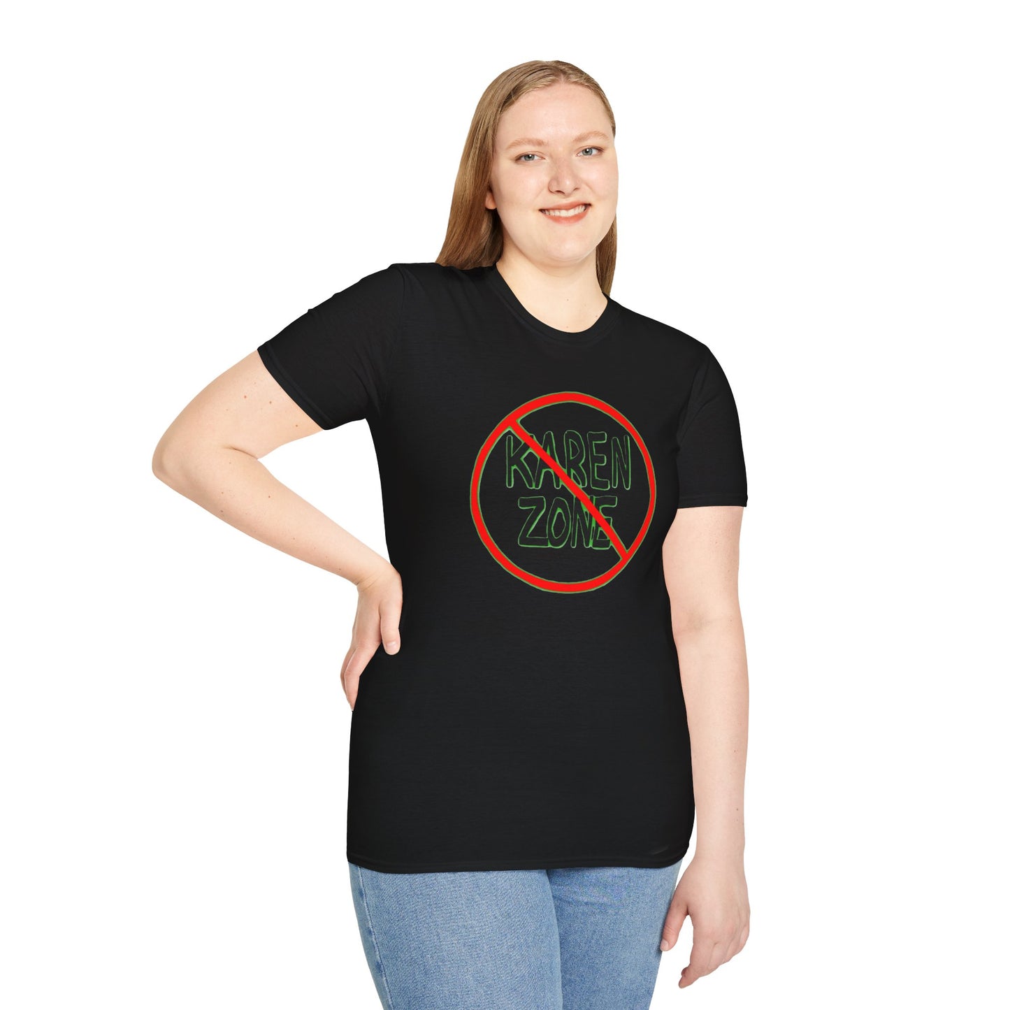 No Karen Zone Unisex Softstyle T-Shirt