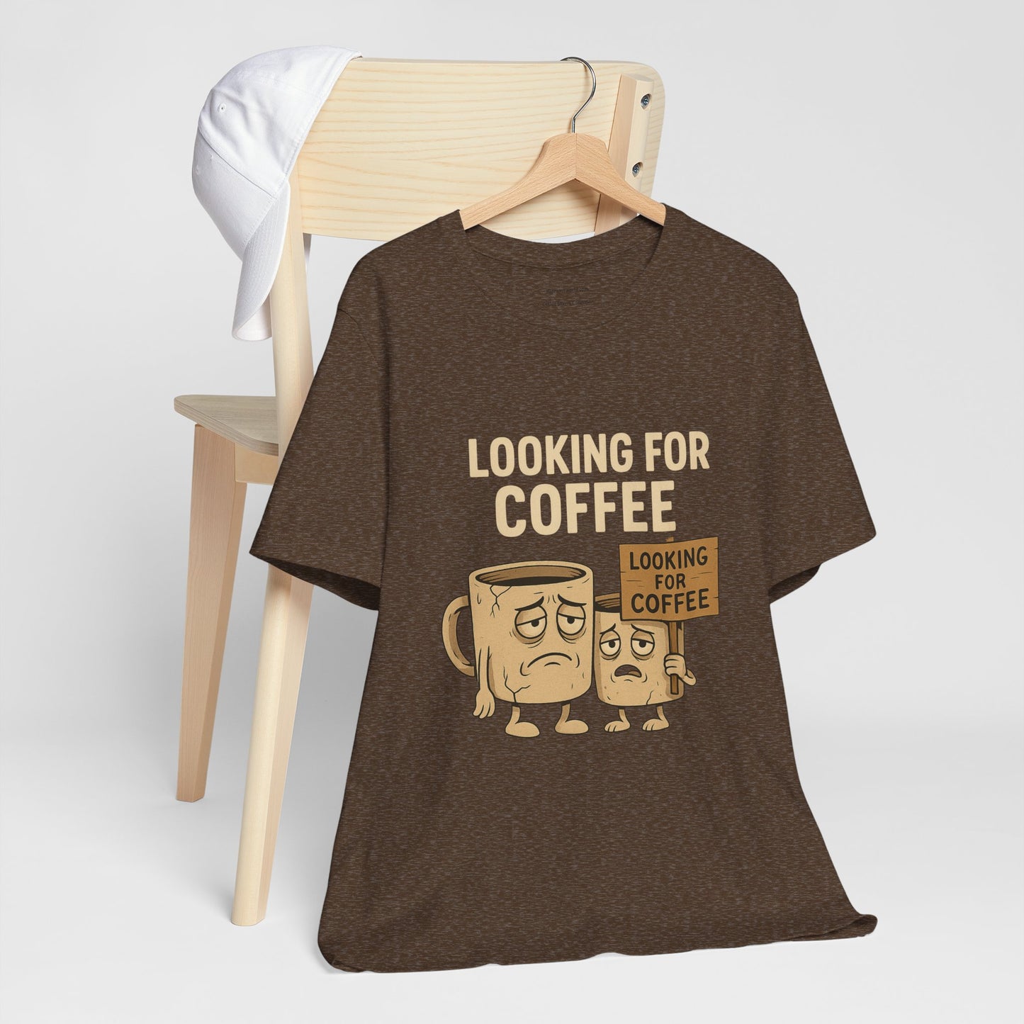 Looking for Coffee Unisex Jersey Short Sleeve Tee