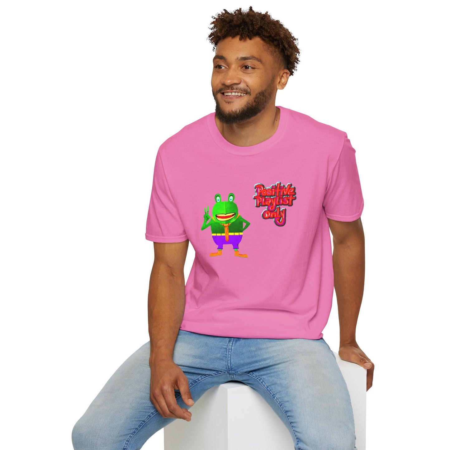 Croaky McAttitude positive playlist only Unisex Softstyle T-Shirt