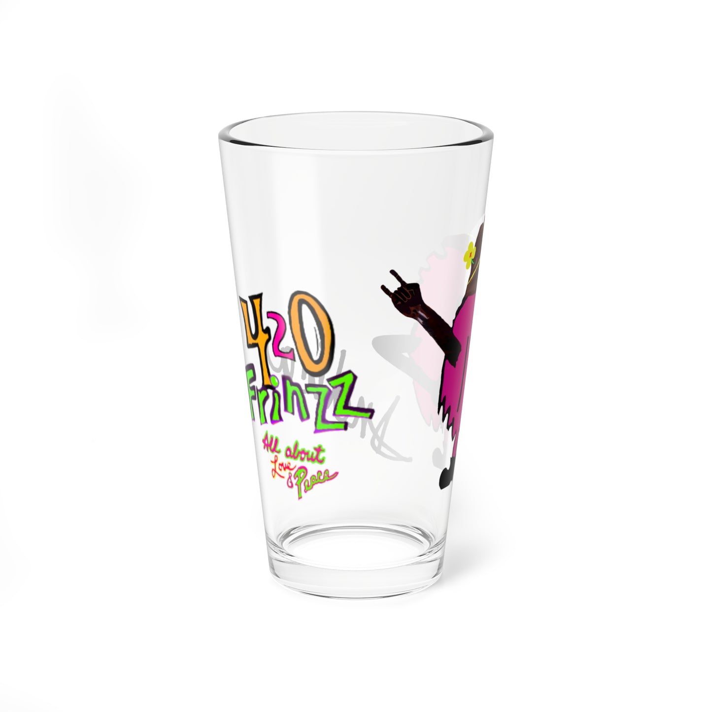420 Frinzz Meet the character, "Indica" she invites you to the couch for some movies & 420 fun. Drinking &Mixing Glass, 16oz