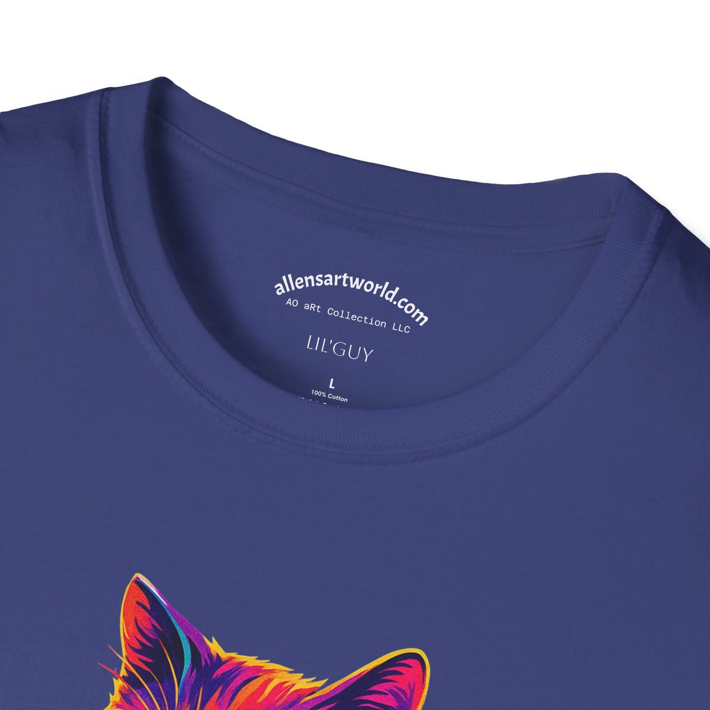 Beam up the good vibes Sippin’ with My Spirit Animal – Featuring LilGuy the Cat Unisex Softstyle