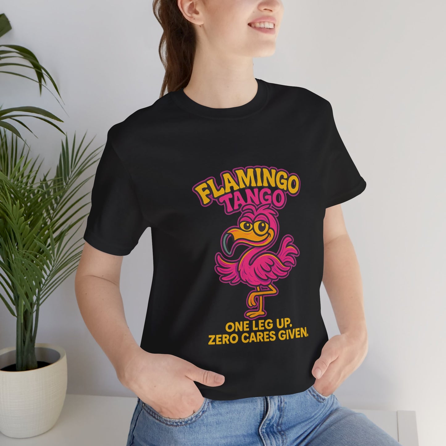 Flamingo Tango Unisex Jersey Short Sleeve Tee