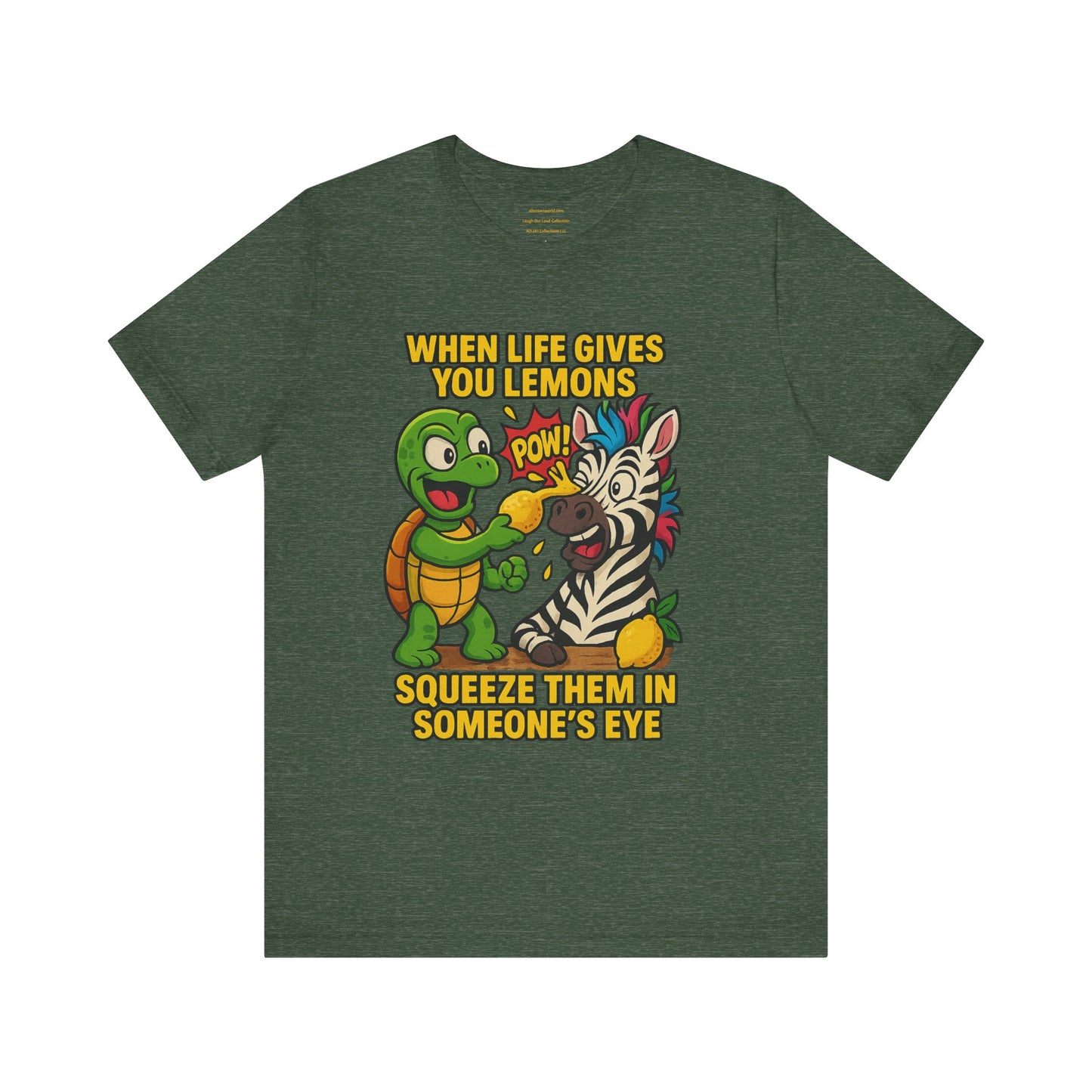 Zesty Eye-Opener (Terry & Checkers) Unisex Jersey Short Sleeve Tee