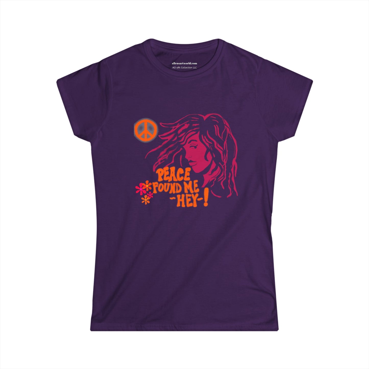 Peace Found Me. Hey! – Psychedelic Soul Tee Women's Softstyle Tee