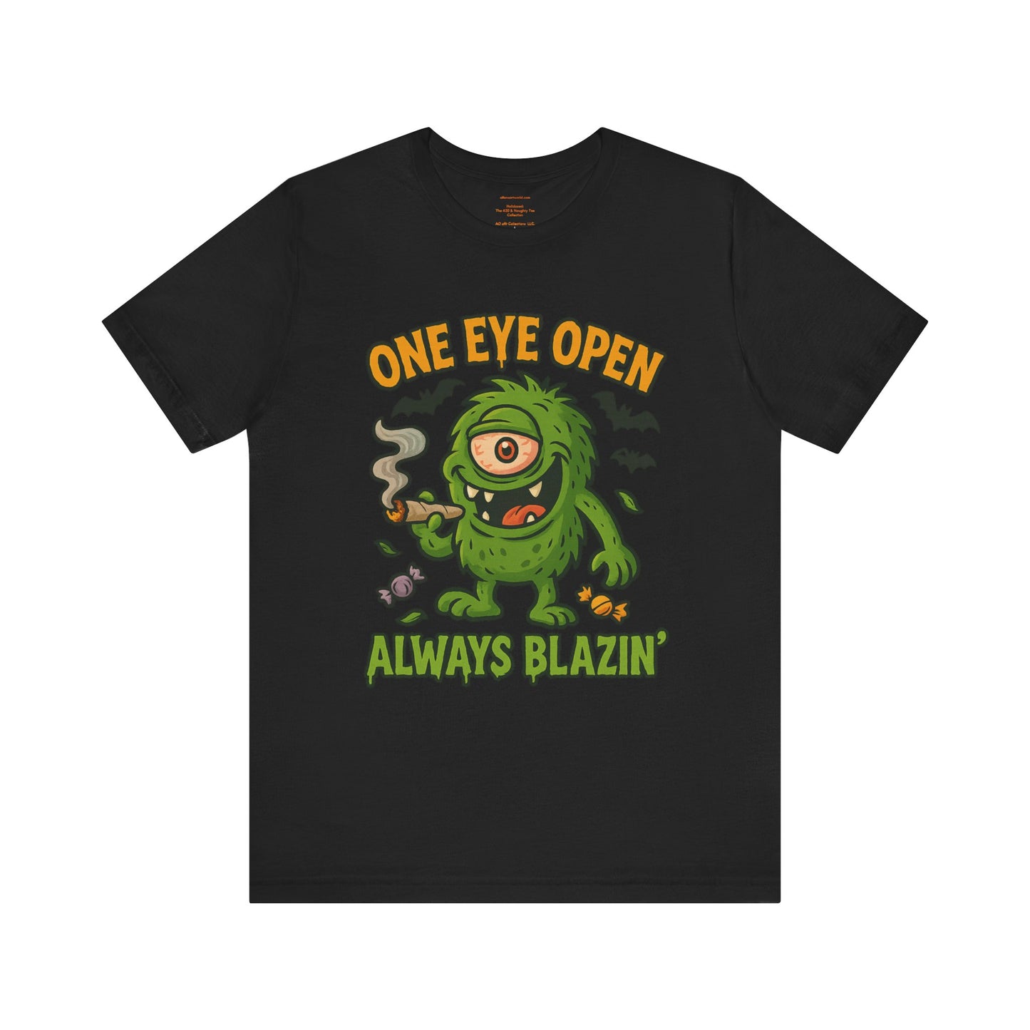 🕯️One Eye Open — Always Blazin’ (Holidazed) Unisex Jersey Short Sleeve Tee