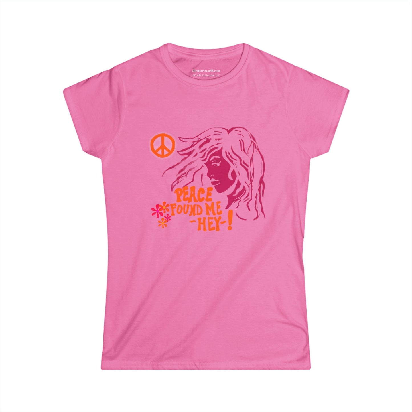 Peace Found Me. Hey! – Psychedelic Soul Tee Women's Softstyle Tee