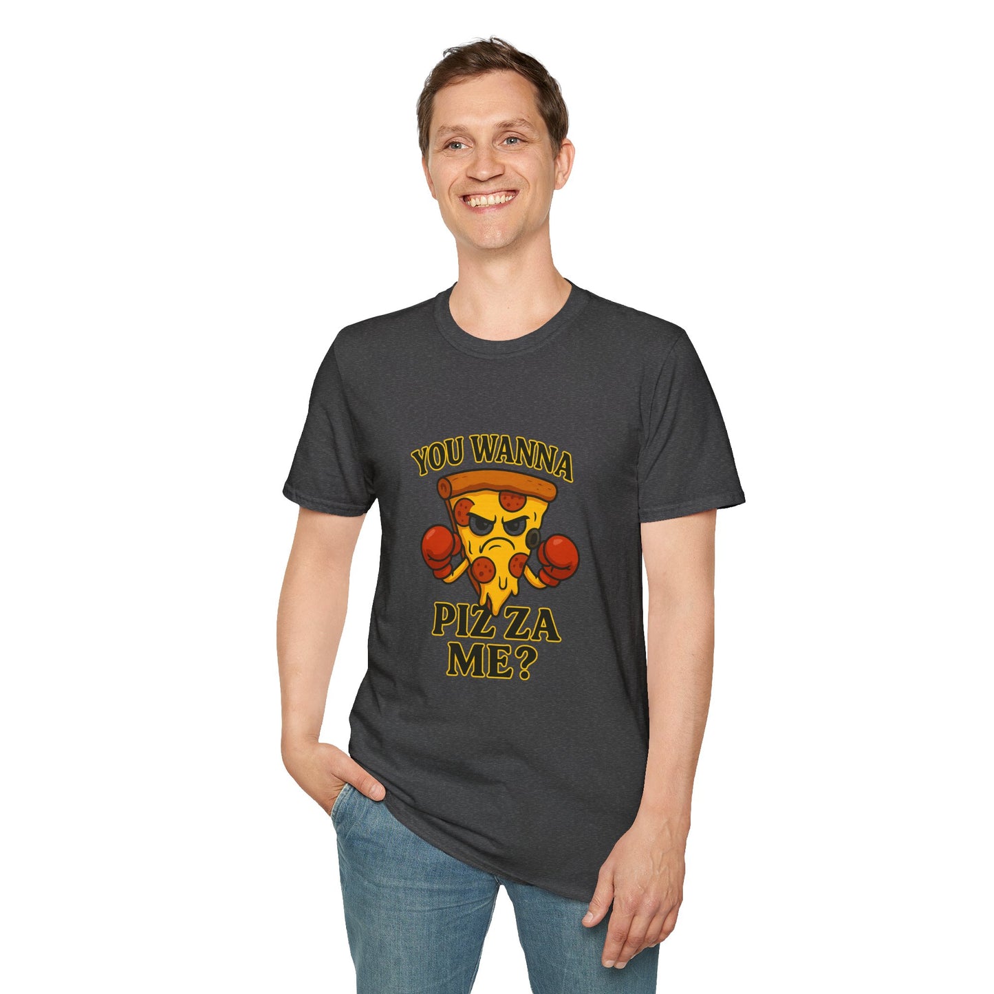 You Wanna Pizza Me? Unisex Softstyle T-Shirt