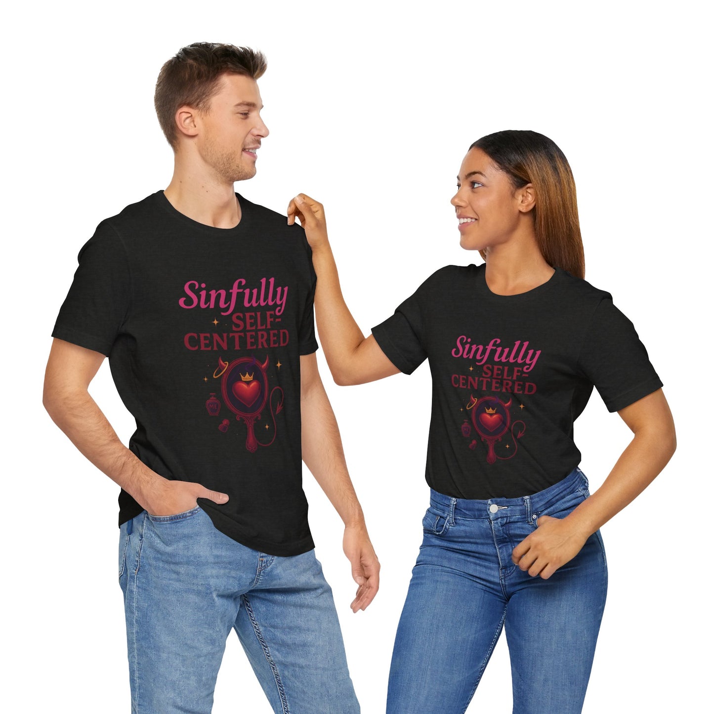 π€ Sinfully Self-Centered Unisex Jersey Short Sleeve Tee