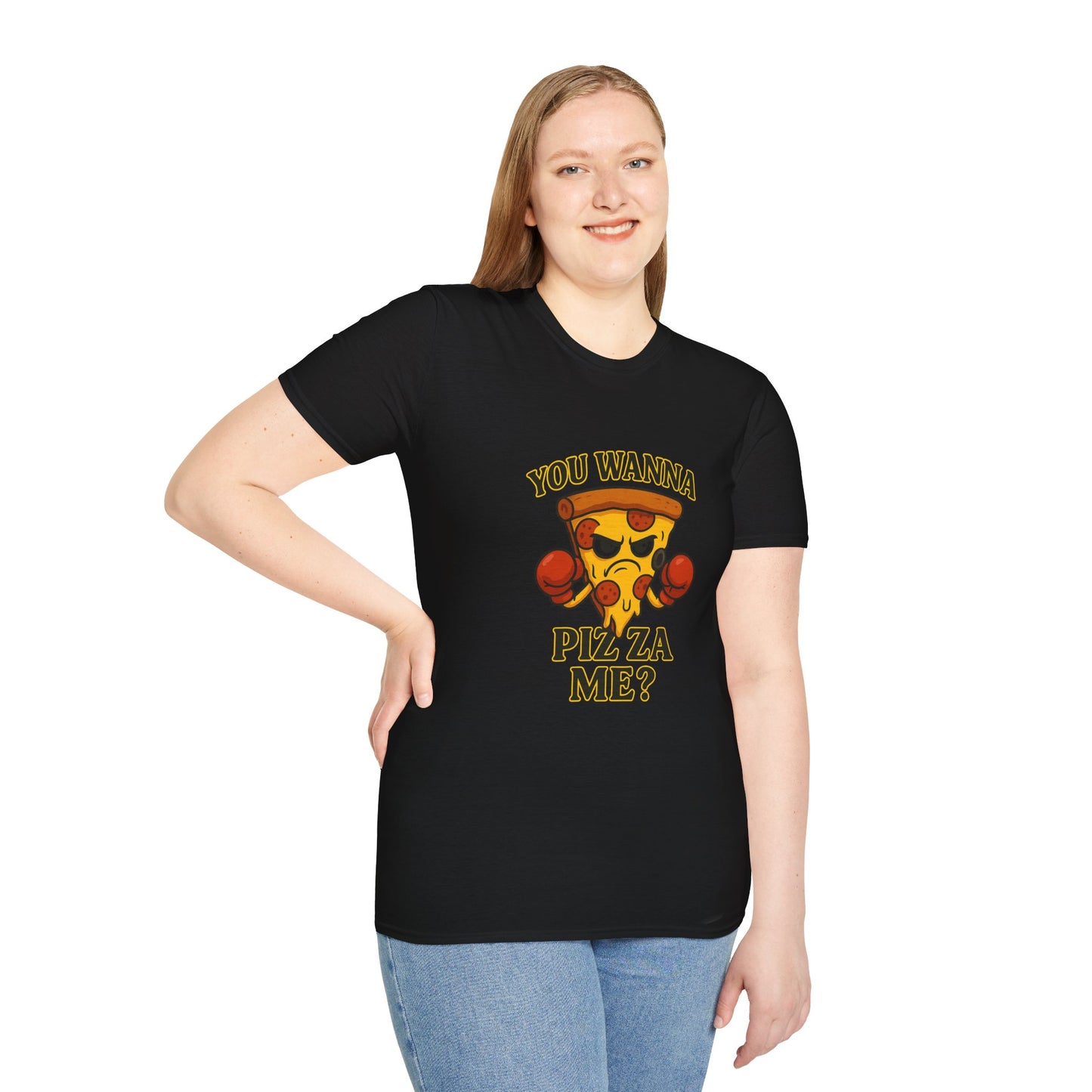 You Wanna Pizza Me? Unisex Softstyle T-Shirt