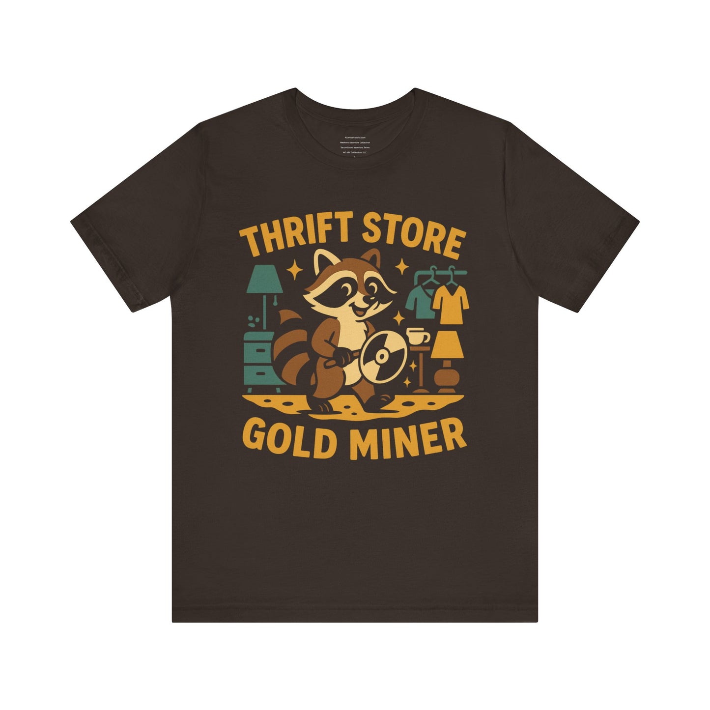 π Thrift Store Gold Miner β Weekend Warriors: Second Hand Legends Unisex Jersey Short Sleeve Tee