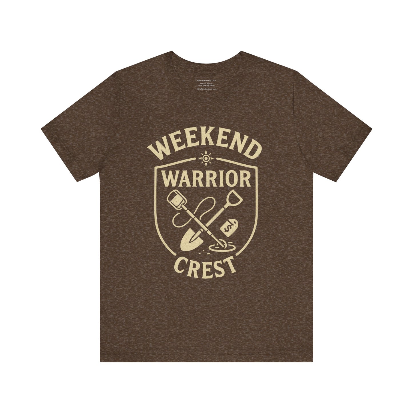 πͺ Weekend Warrior Crest β Metal Detecting Badge of Honor Unisex Jersey Short Sleeve Tee