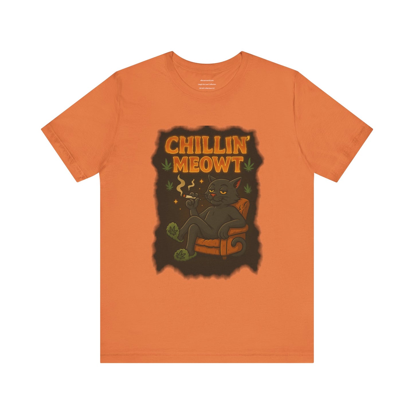 😼 Chillin’ Meowt – Fuzzy Vibes & Feline Highs Unisex Jersey Short Sleeve Tee