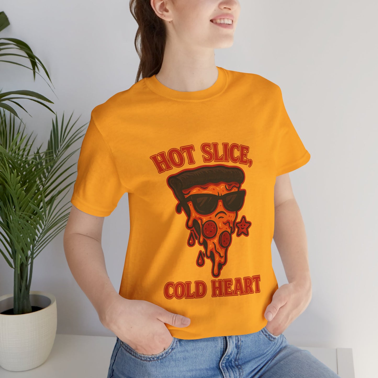 Hot Slice, Cold Heart Unisex Jersey Short Sleeve Tee