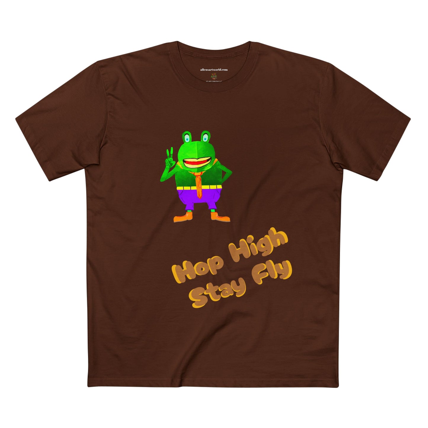Hop High Stay Fly 420 frinzz Croak-y McAttitude Adult Staple Tee