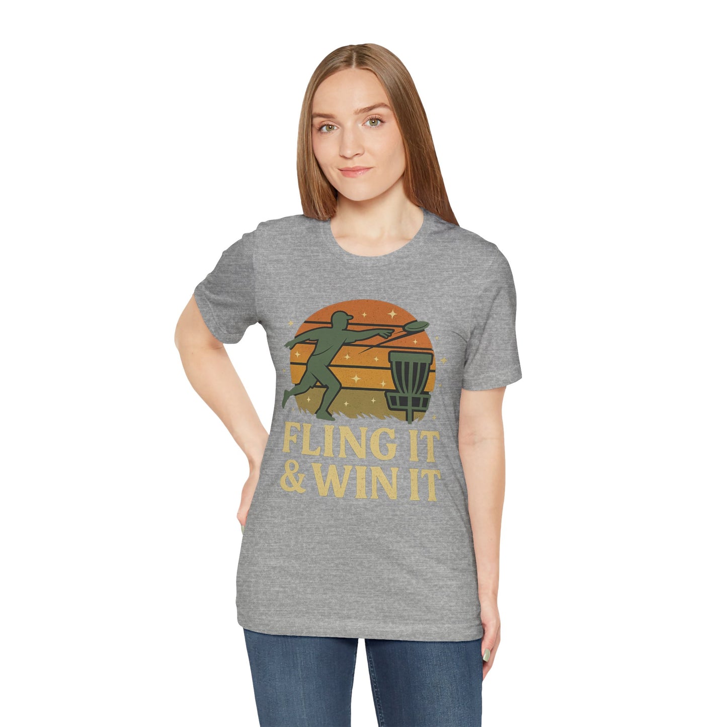π₯βοΈ Fling It & Win It β Chain Chasers Unisex Jersey Short Sleeve Tee
