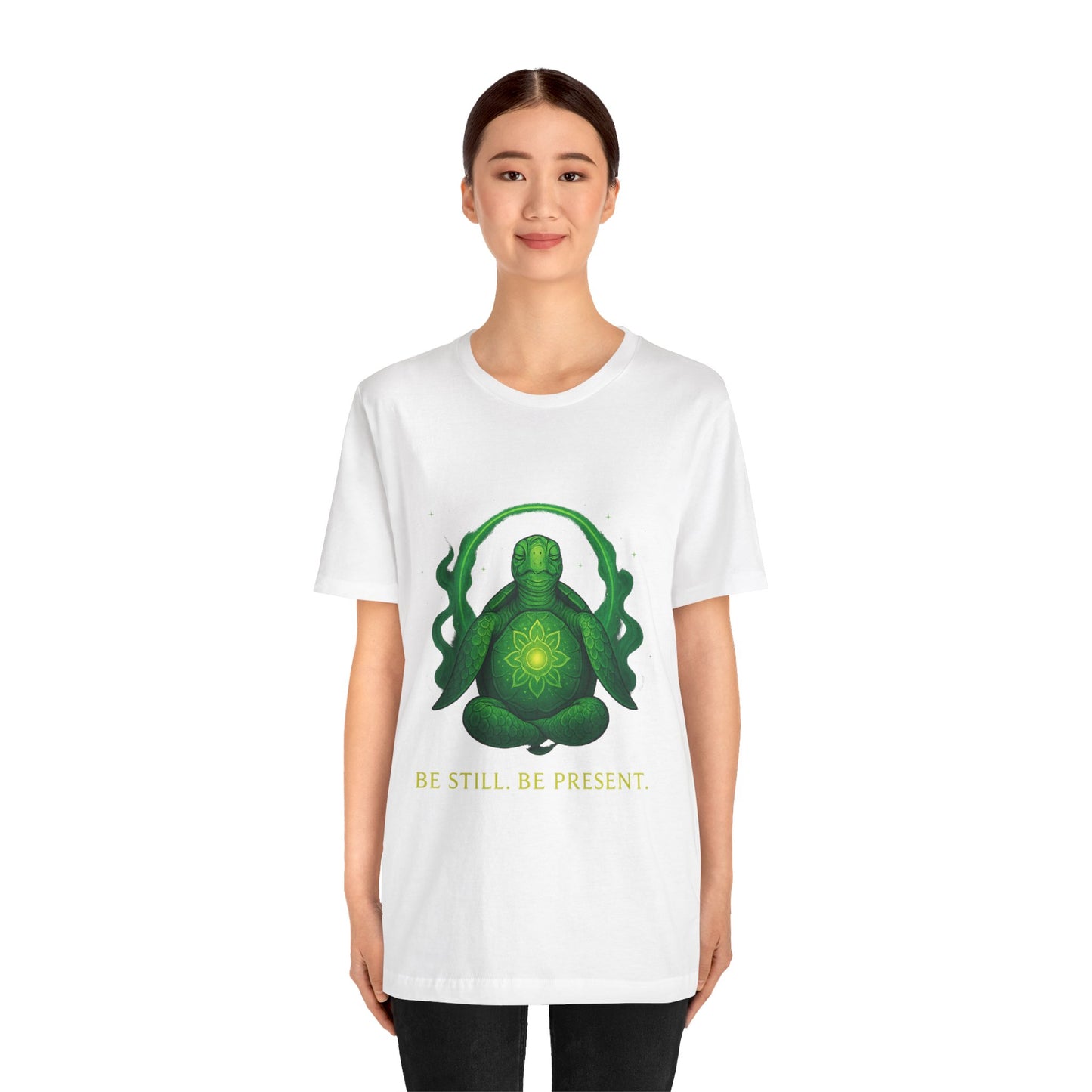 Be Still Be Present Unisex Jersey Short Sleeve Tee