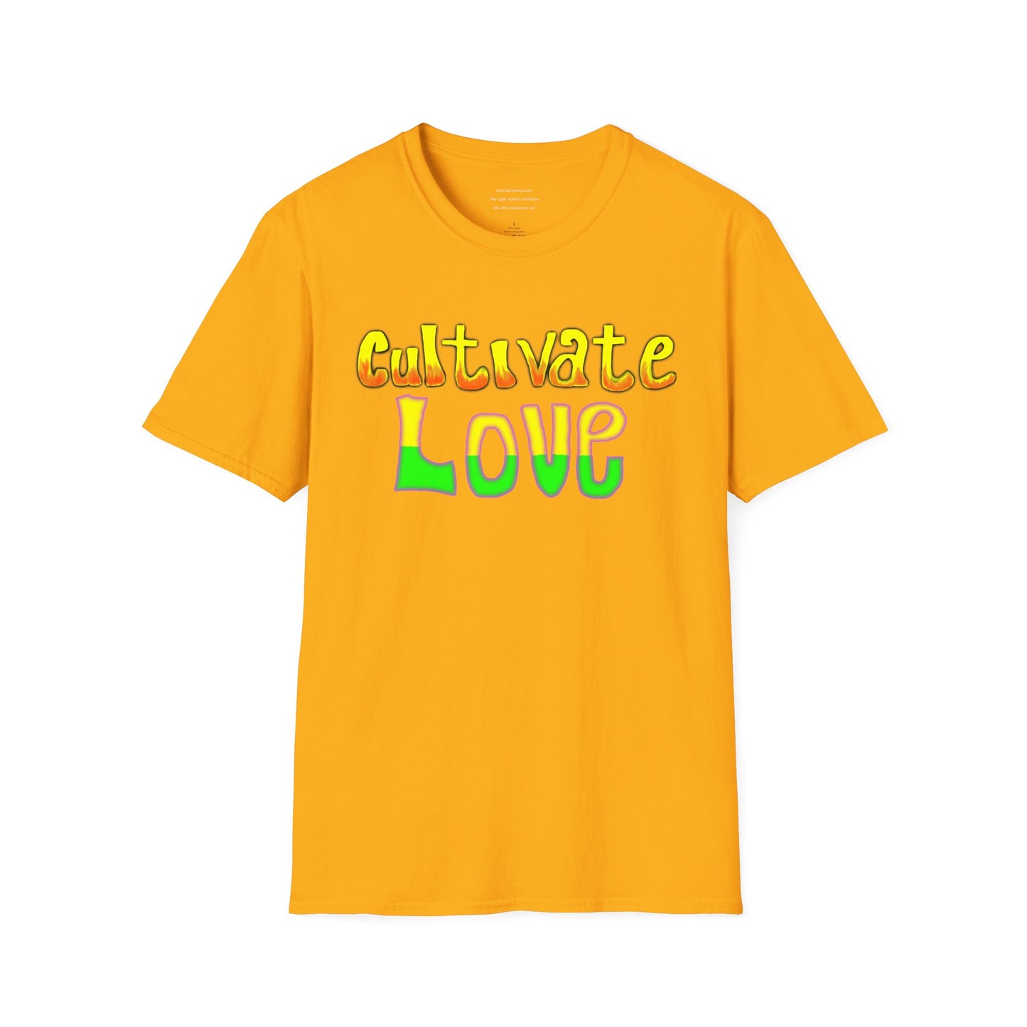 Cultivate Love – Vintage Psychedelic Tee Unisex Softstyle
