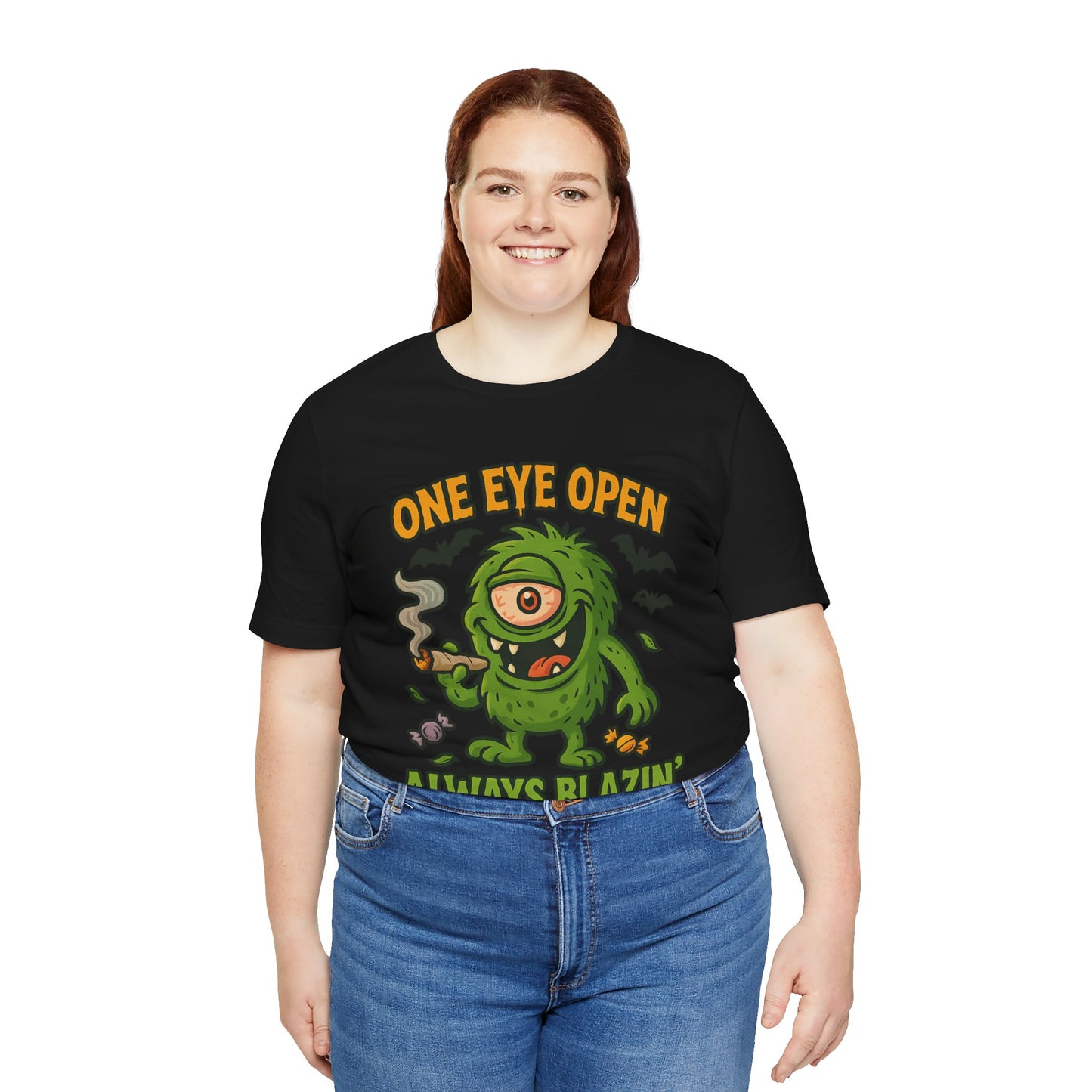 🕯️One Eye Open — Always Blazin’ (Holidazed) Unisex Jersey Short Sleeve Tee